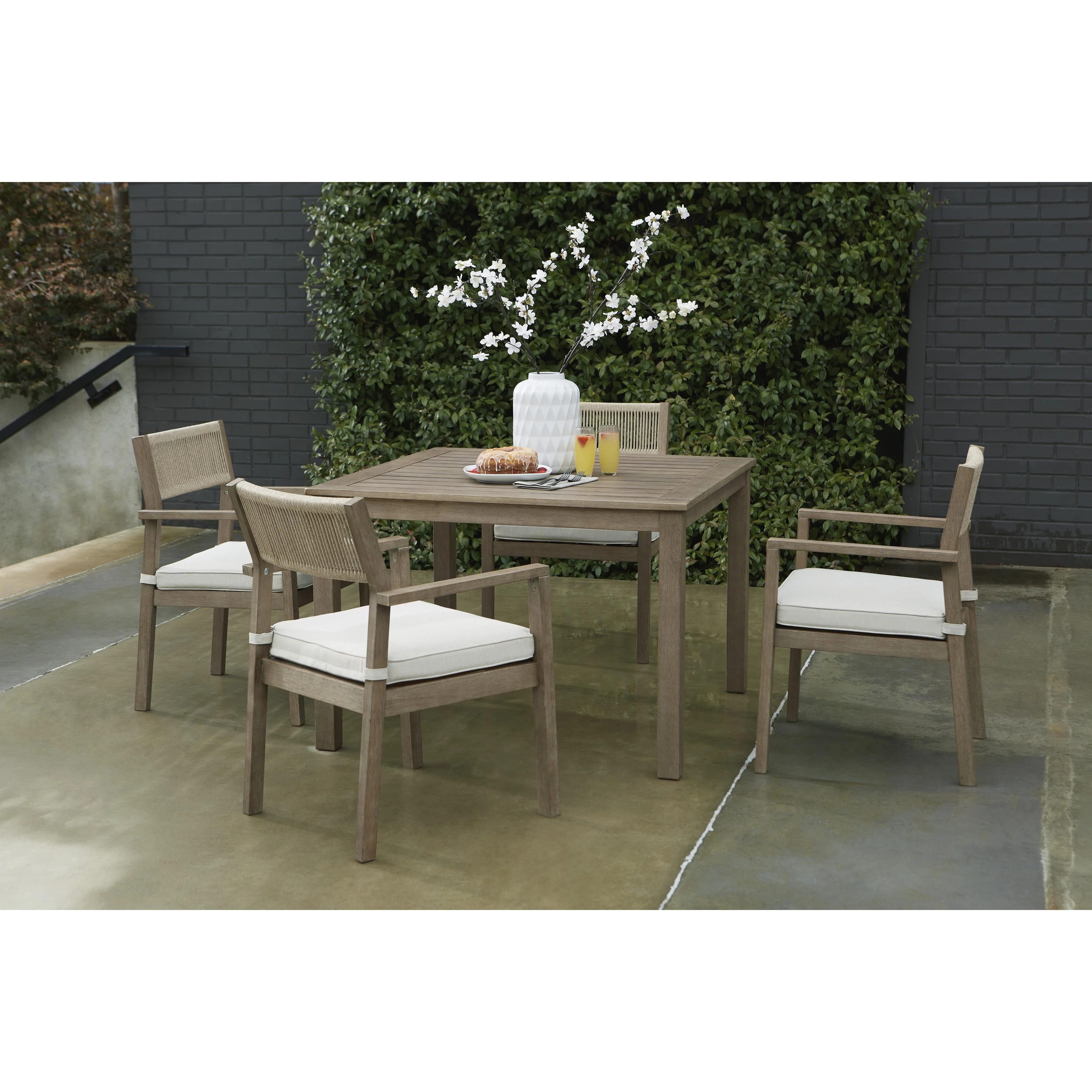 Signature Design by Ashley Aria Plains P359-615 Square Dining Table with Umbrella Option - Image 6