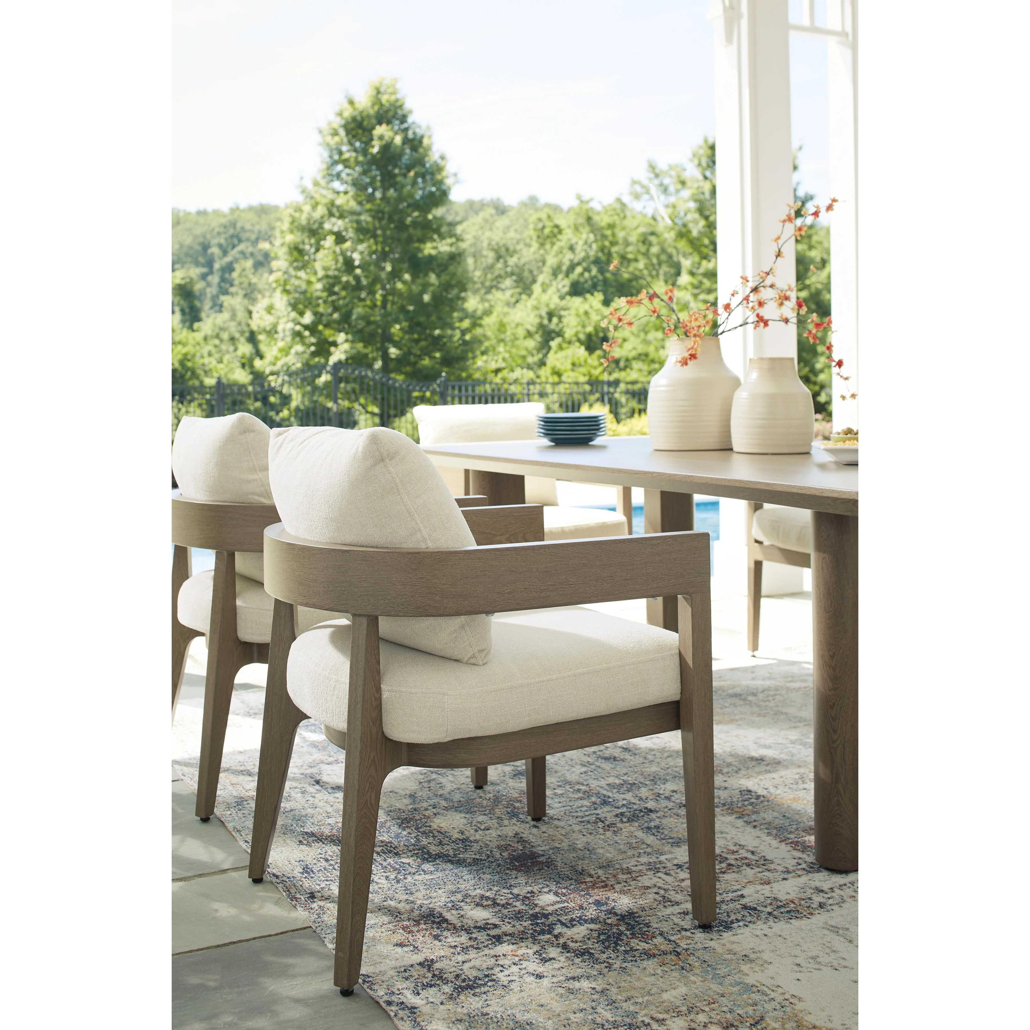 Signature Design by Ashley Serene Bay P671-625 Rectangular Dining Table with Umbrella Option - Image 17