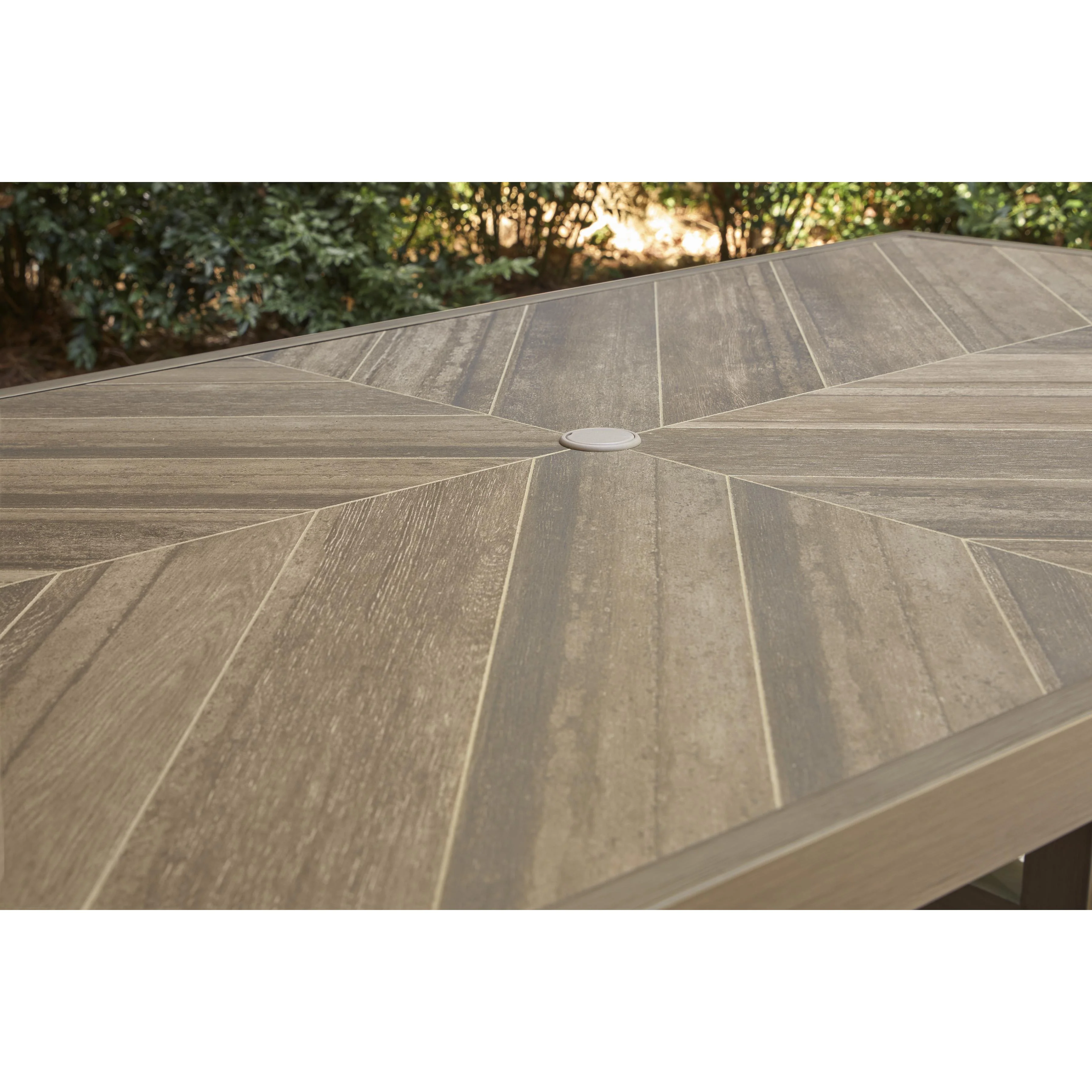 Signature Design by Ashley Laguna Heights PCP790-625 Rectangular Dining Table with Umbrella Option - Image 6