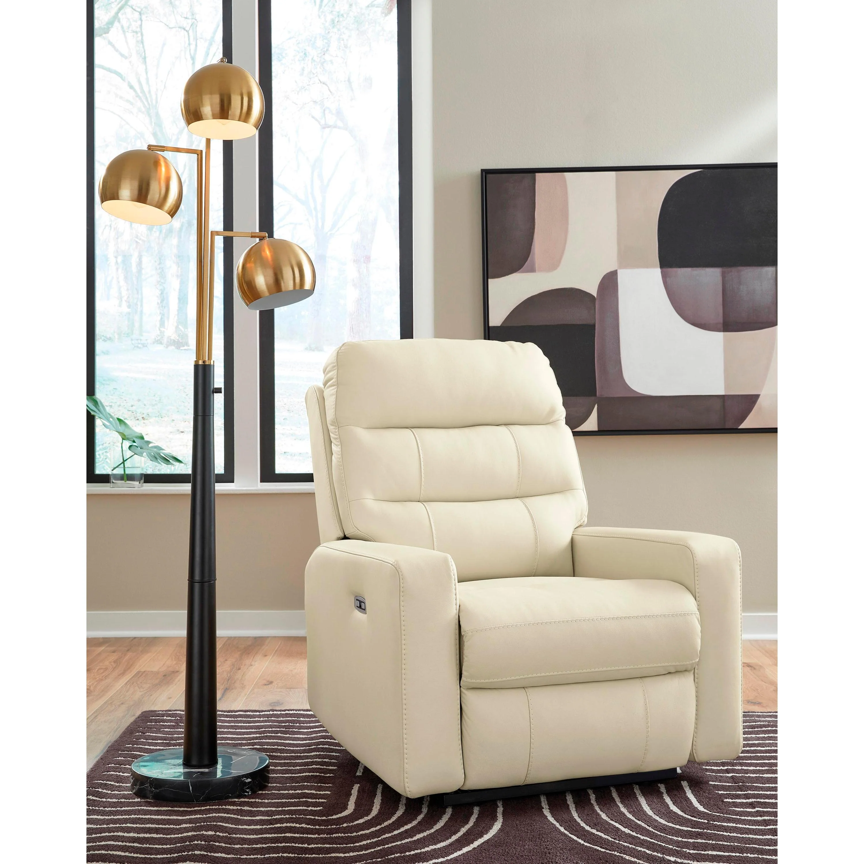 Signature Design by Ashley Pennacle Pier Power Leather Match Recliner PCU1350213 - Image 5