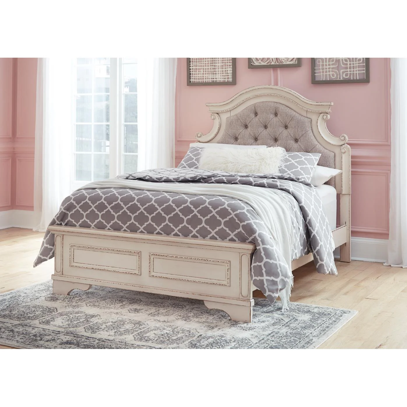 Signature Design by Ashley Realyn B743B27 7 pc Full Panel Bedroom Set - Image 13