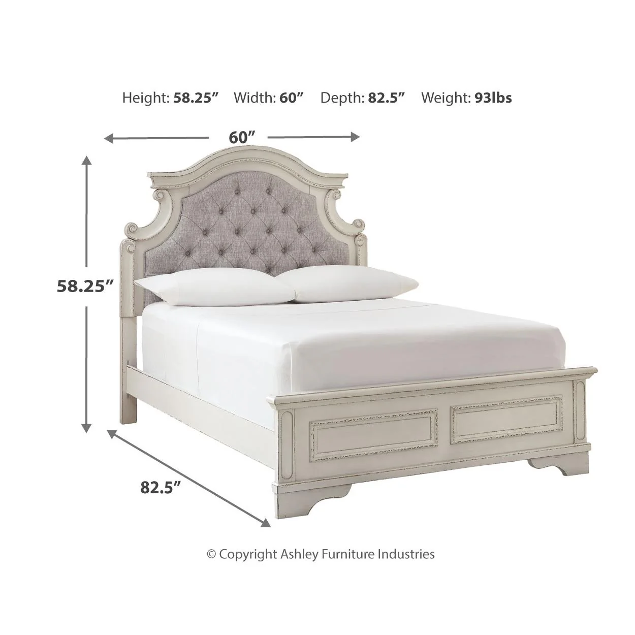Signature Design by Ashley Realyn B743B40 6 pc Full Panel Bedroom Set - Image 10