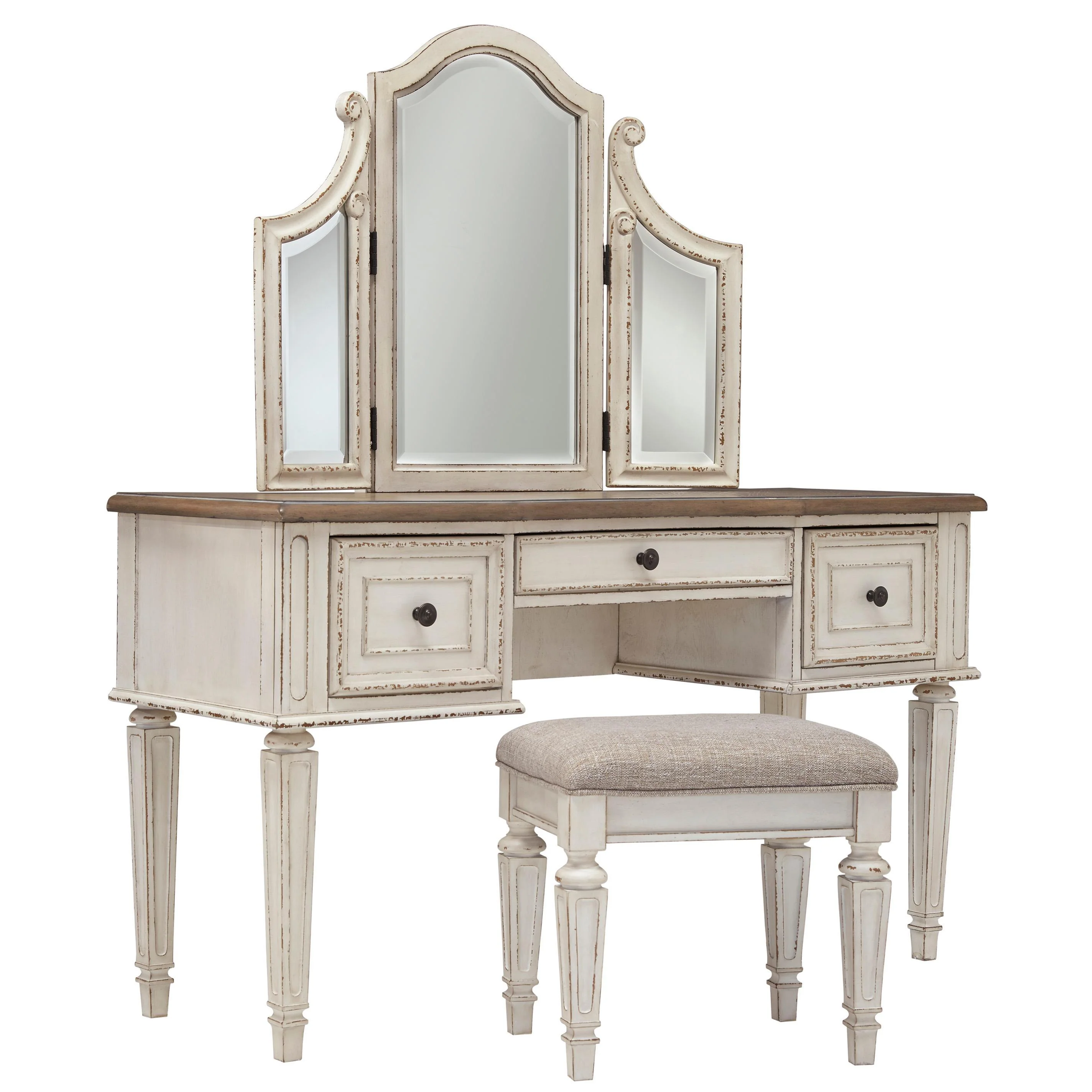 Signature Design by Ashley Realyn B743B58 10 pc King Upholstered Panel Bedroom Set - Image 7