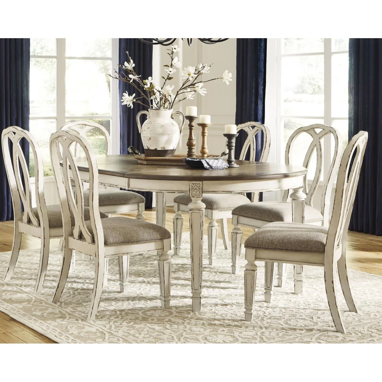 Signature Design by Ashley Realyn D743D13 7 pc Dining Set - Image 2