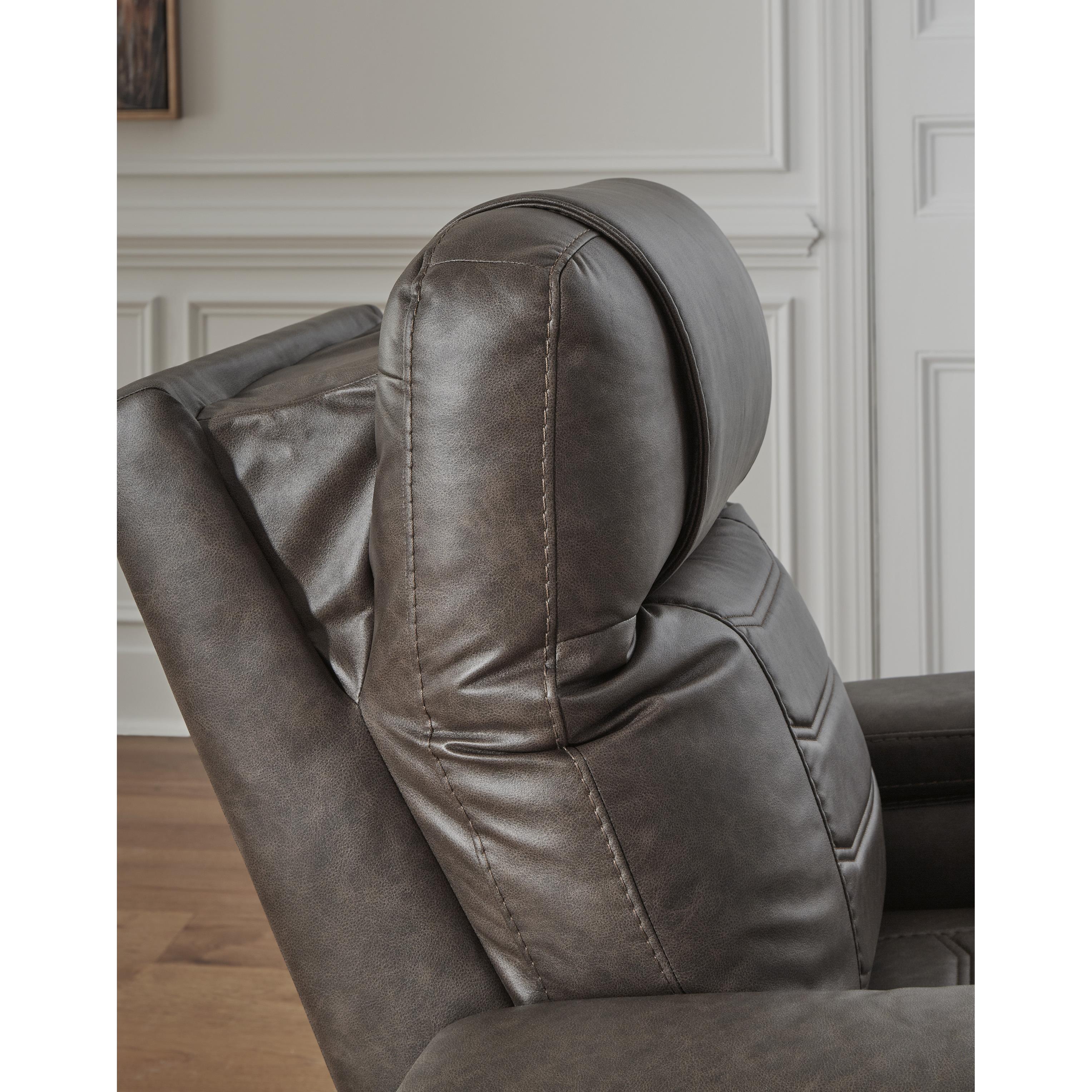 Signature Design by Ashley Schooner Rocks 1610413 Power Recliner with Adjustable Headrest - Image 11