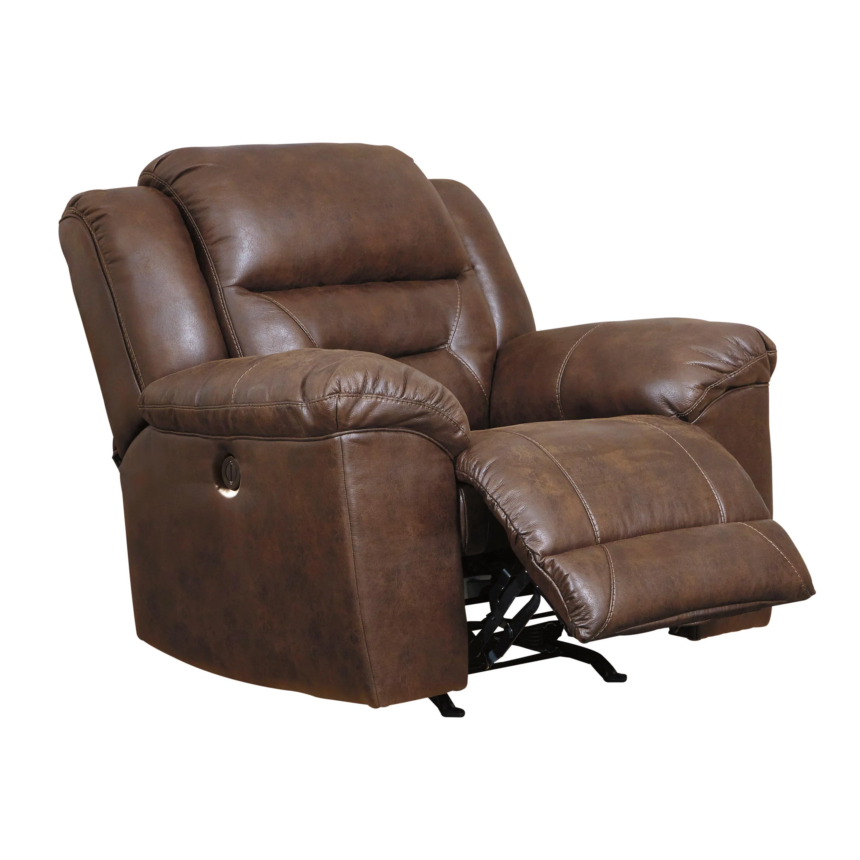 Signature Design by Ashley Stoneland Power Rocker Leather Look Recliner 3990498 - Image 3