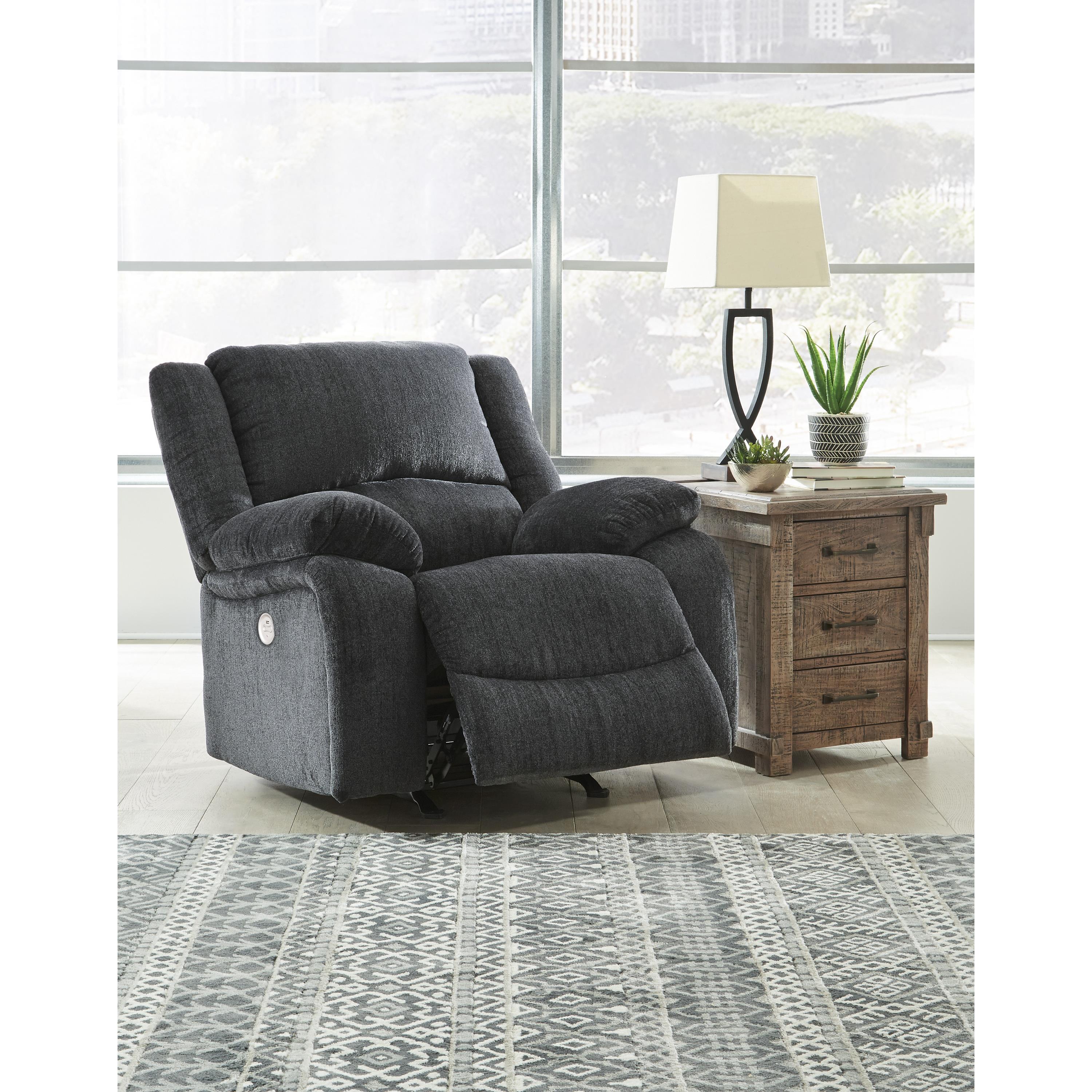 Signature Design by Ashley Draycoll 7650498 Power Rocker Recliner - Image 6