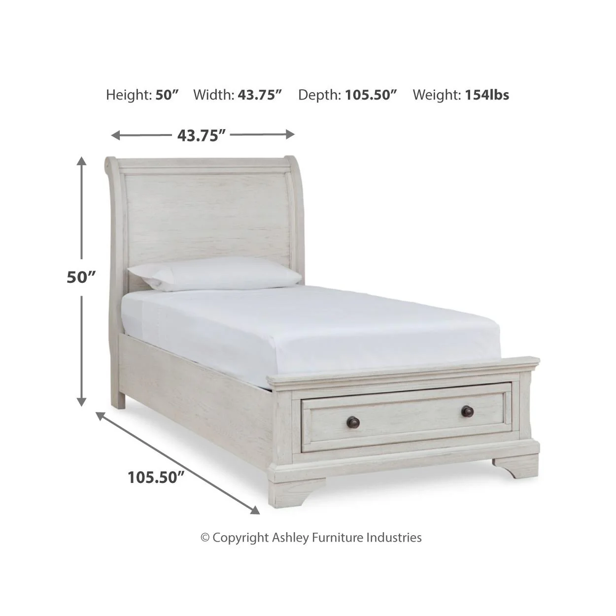Signature Design by Ashley Robbinsdale B742B36 6 pc Twin Sleigh Bedroom Set - Image 12
