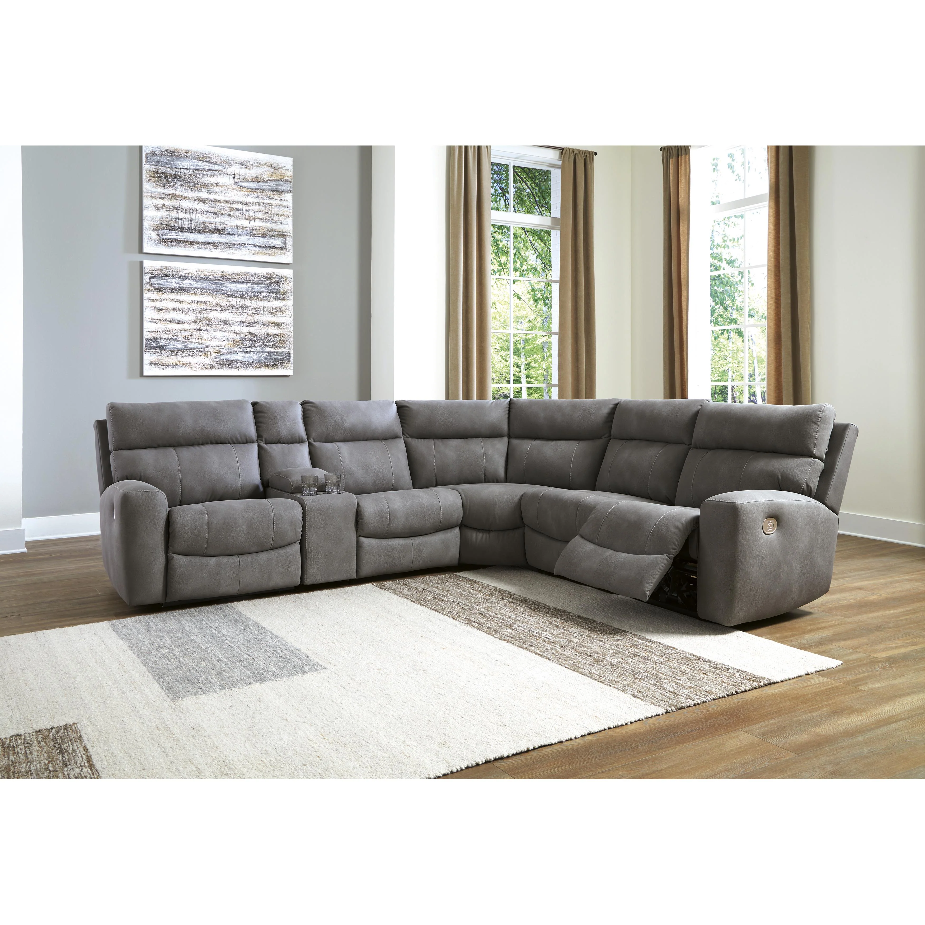 Signature Design by Ashley Next-Gen DuraPella 61003S7 6 pc Power Reclining Sectional - Image 8