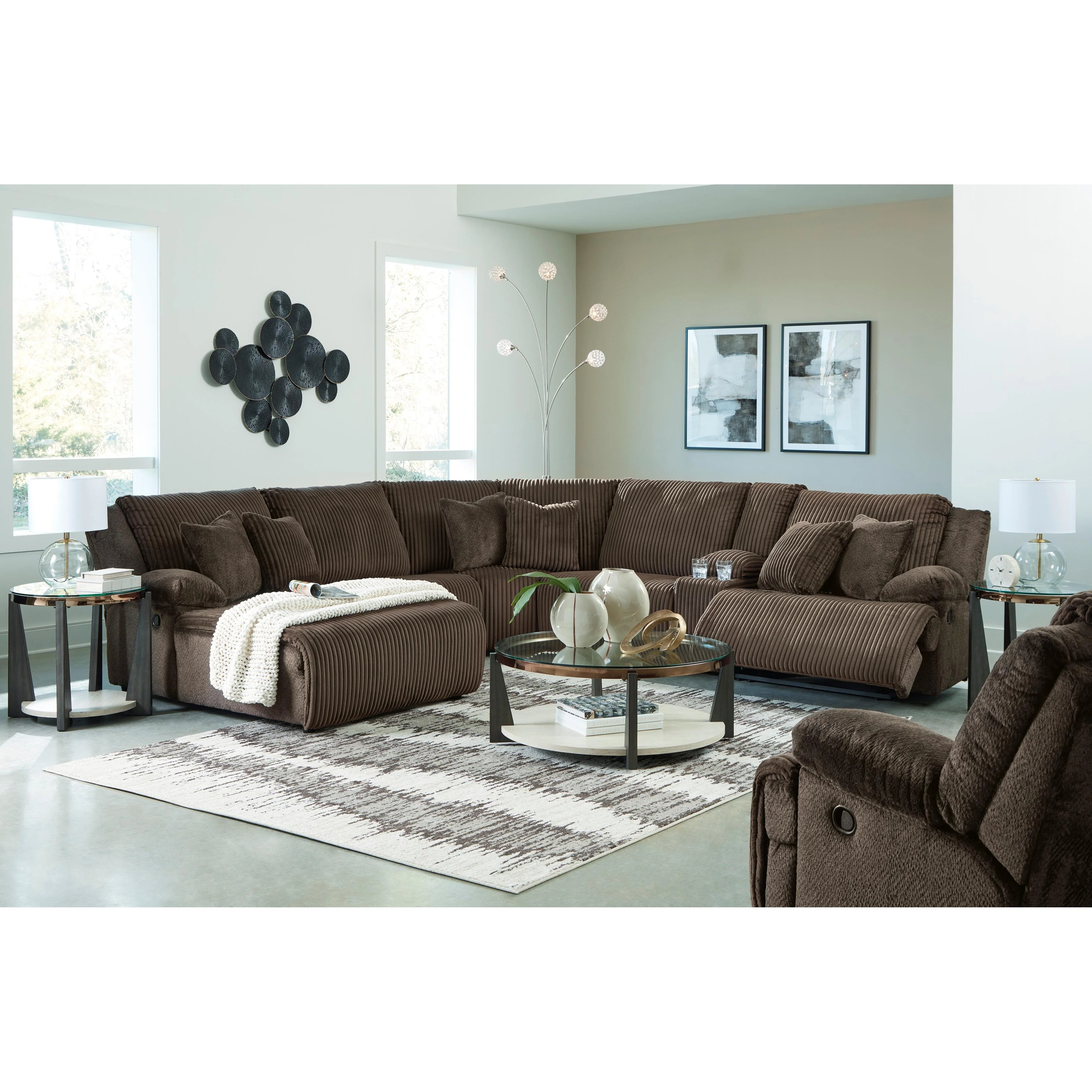 Signature Design by Ashley Top Tier 92705S2C 6 pc Reclining Sectional with Chaise - Image 6