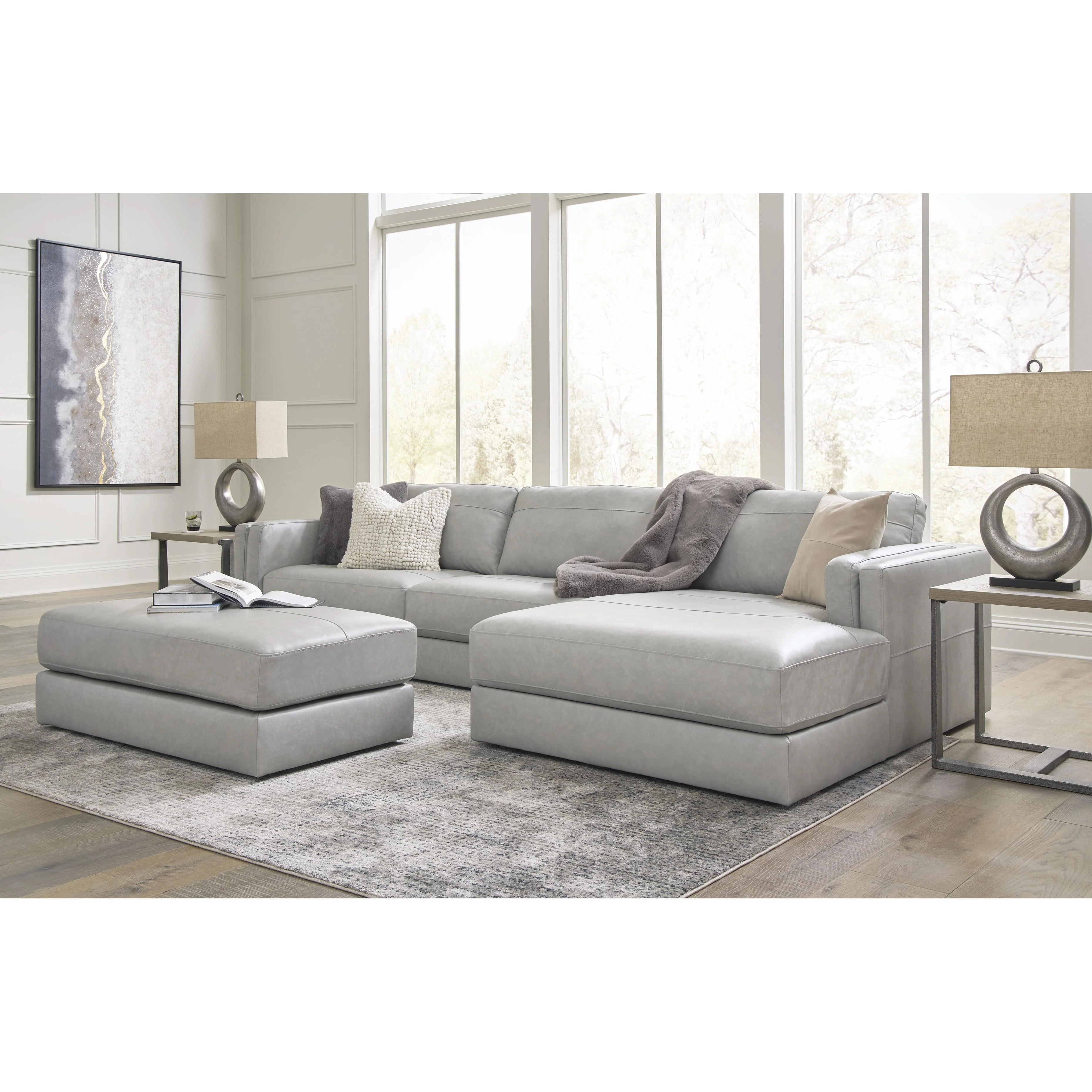 Signature Design by Ashley Amiata 57404S2C 2 pc Sectional with Chaise - Image 10
