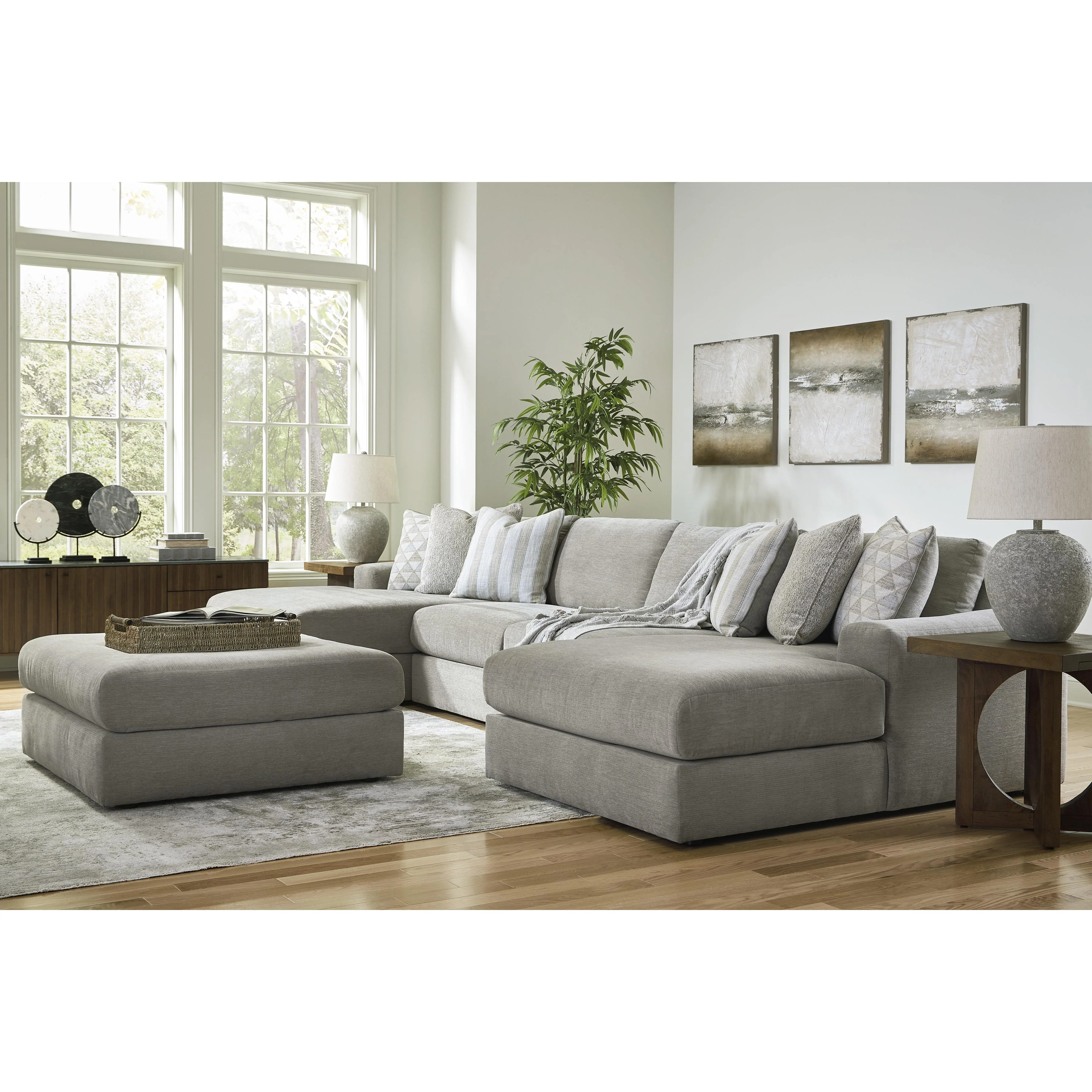 Signature Design by Ashley Avaliyah 58103S11 4 pc Double Chaise Sectional - Image 5