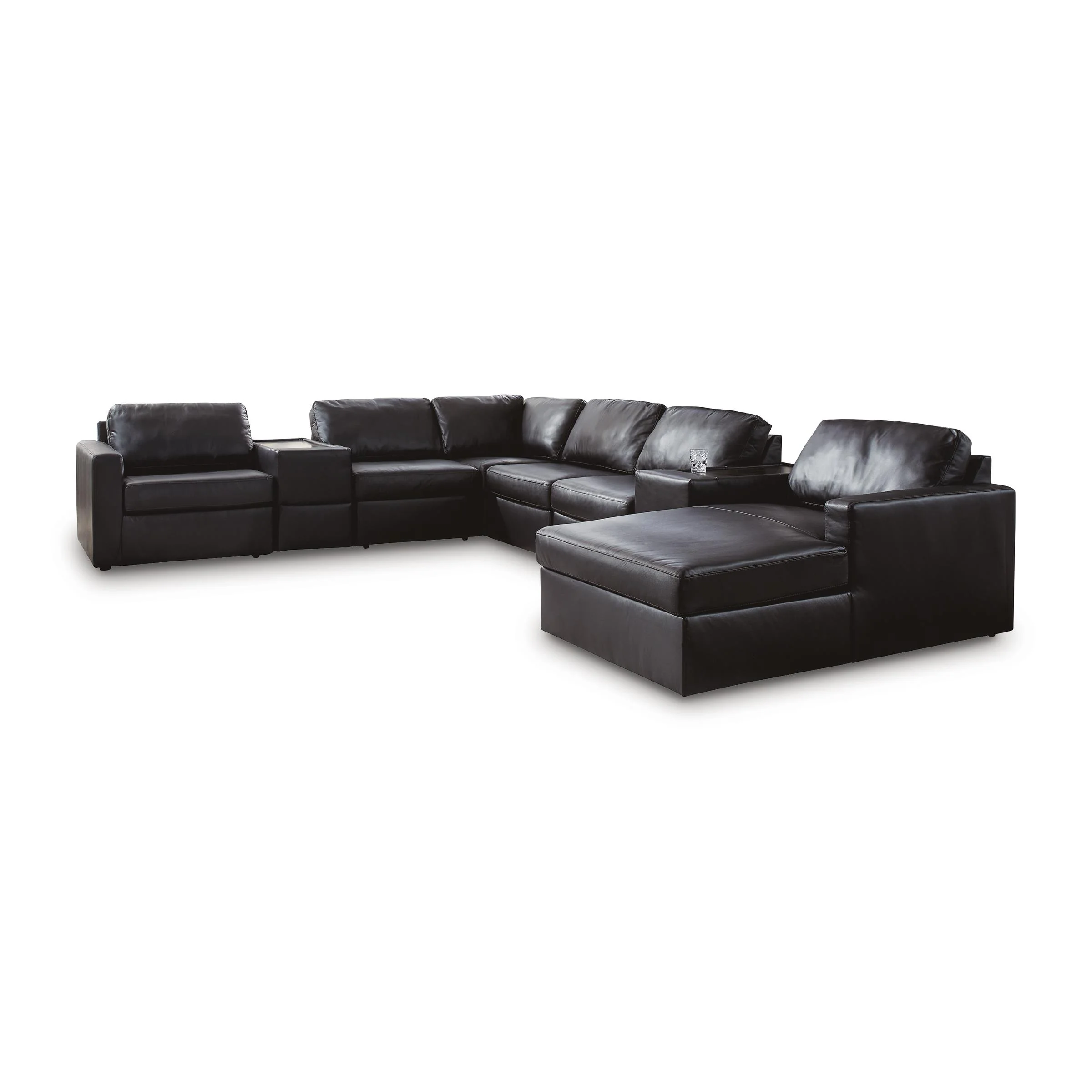 Signature Design by Ashley ModMax II 74305S42 8 pc Sectional with Chaise and Storage Consoles