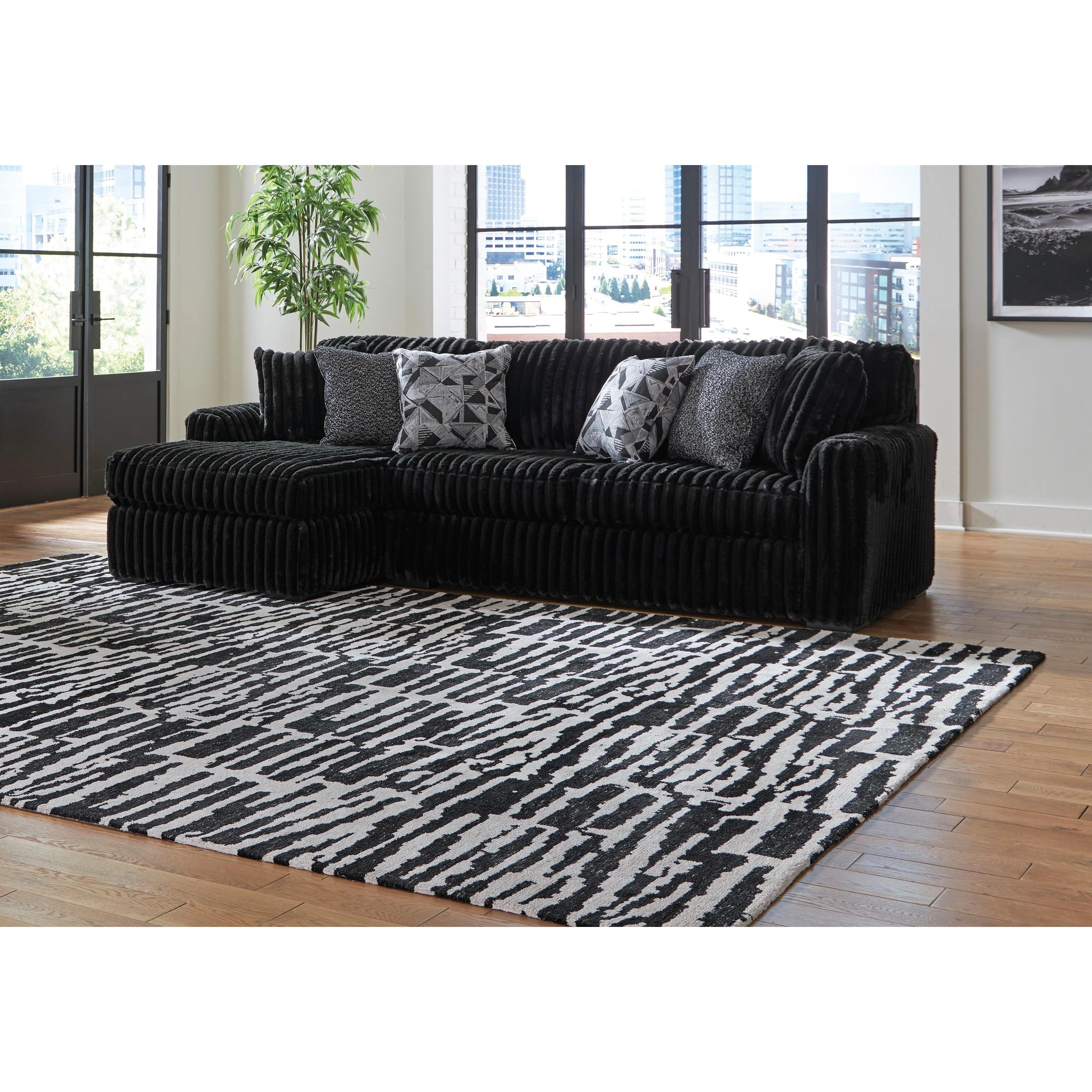 Signature Design by Ashley Midnight-Madness 98103S1 2 pc Sectional Sofa with Chaise - Image 3