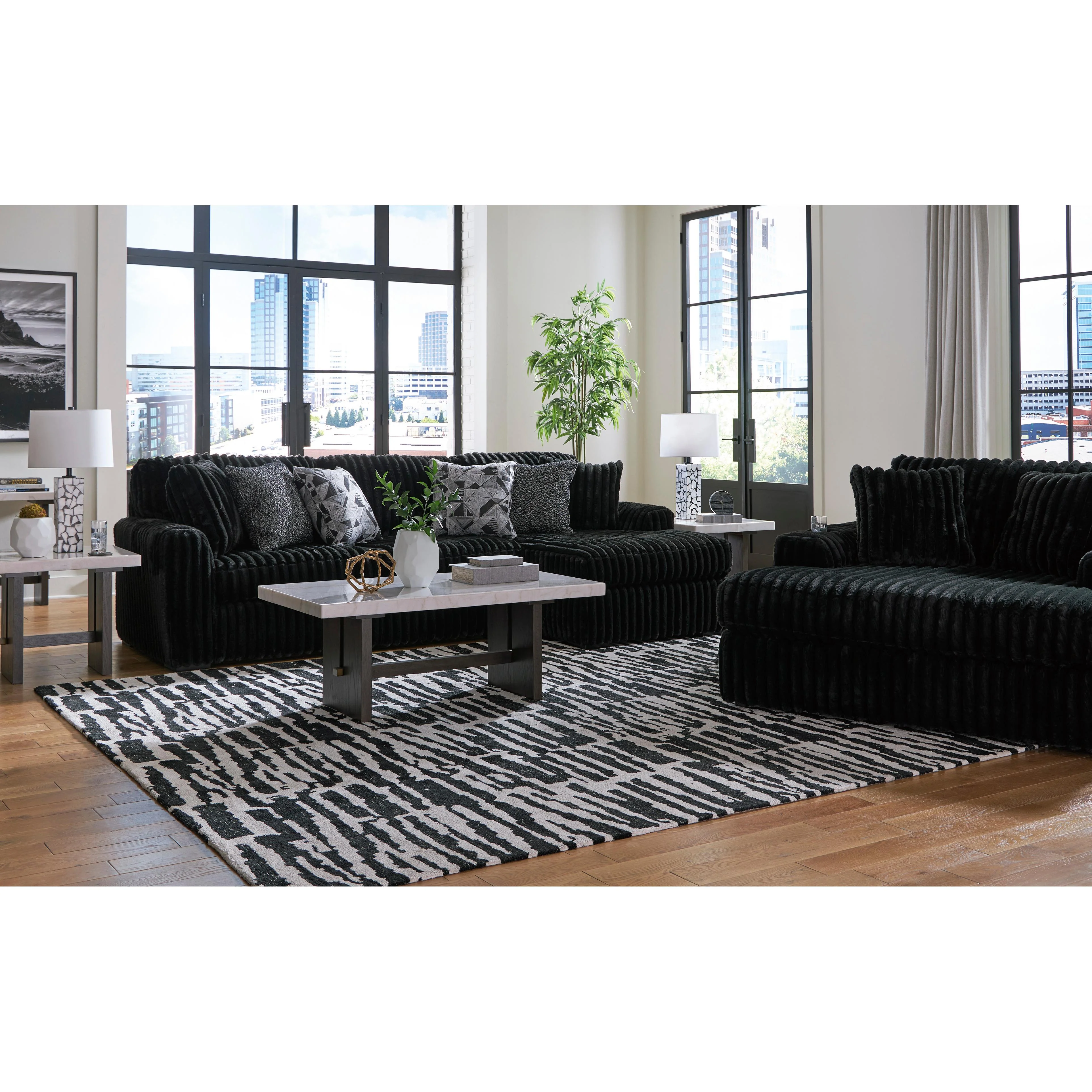 Signature Design by Ashley Midnight-Madness 98103S2 2 pc Sectional Sofa with Chaise - Image 5