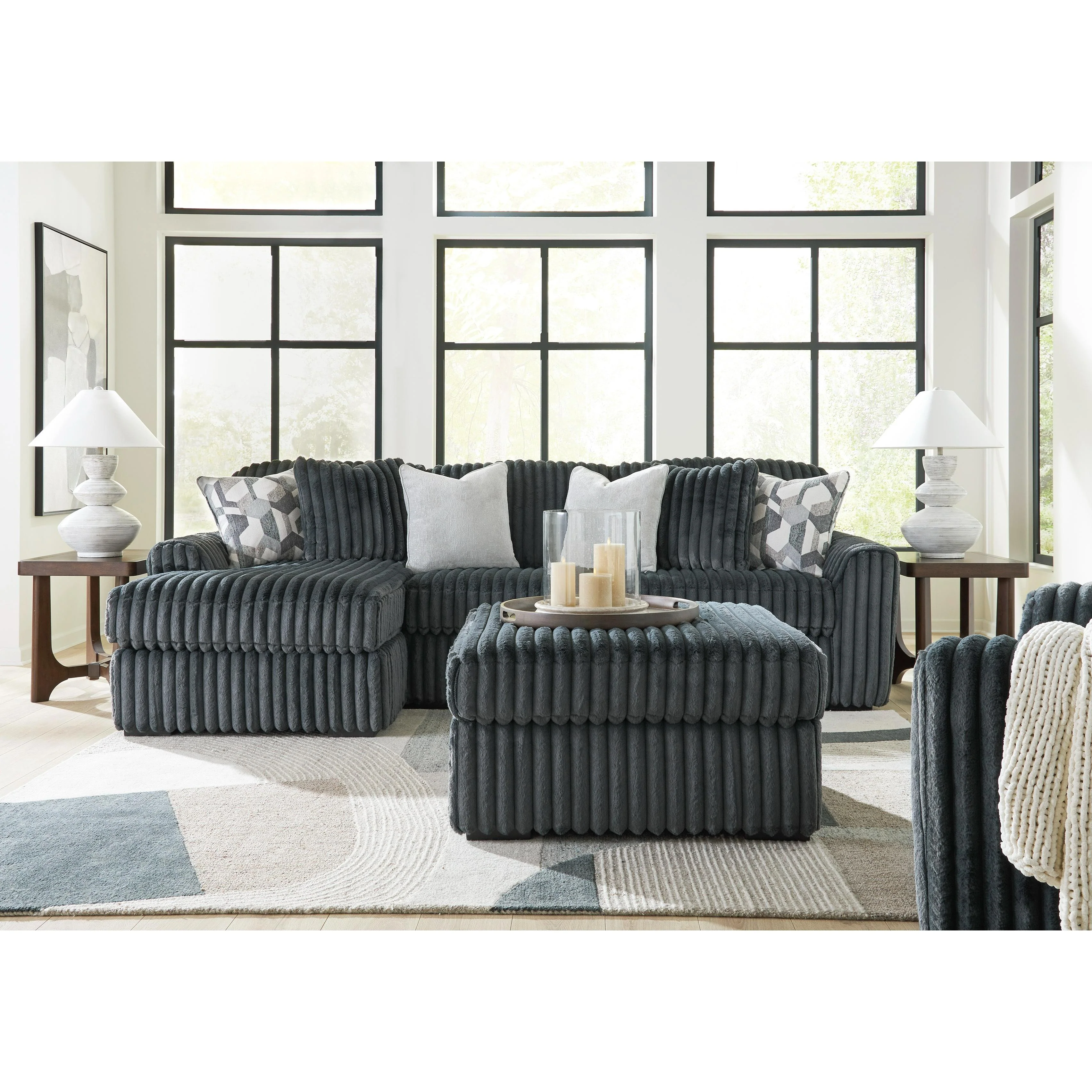 Signature Design by Ashley Midnight-Madness 98105S4 2 pc Sectional Sofa Chaise - Image 5