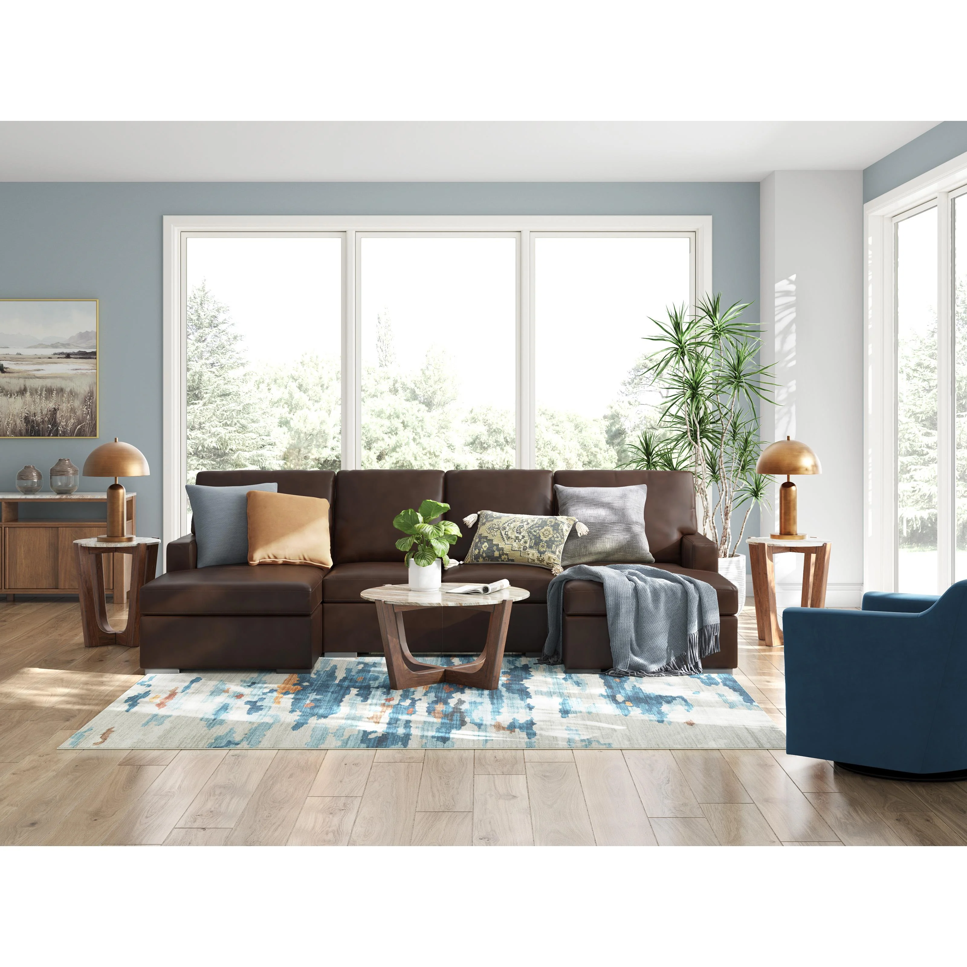 Signature Design by Ashley McDowlan PC48504S3 3 pc Sectional with Double Chaise - Image 4
