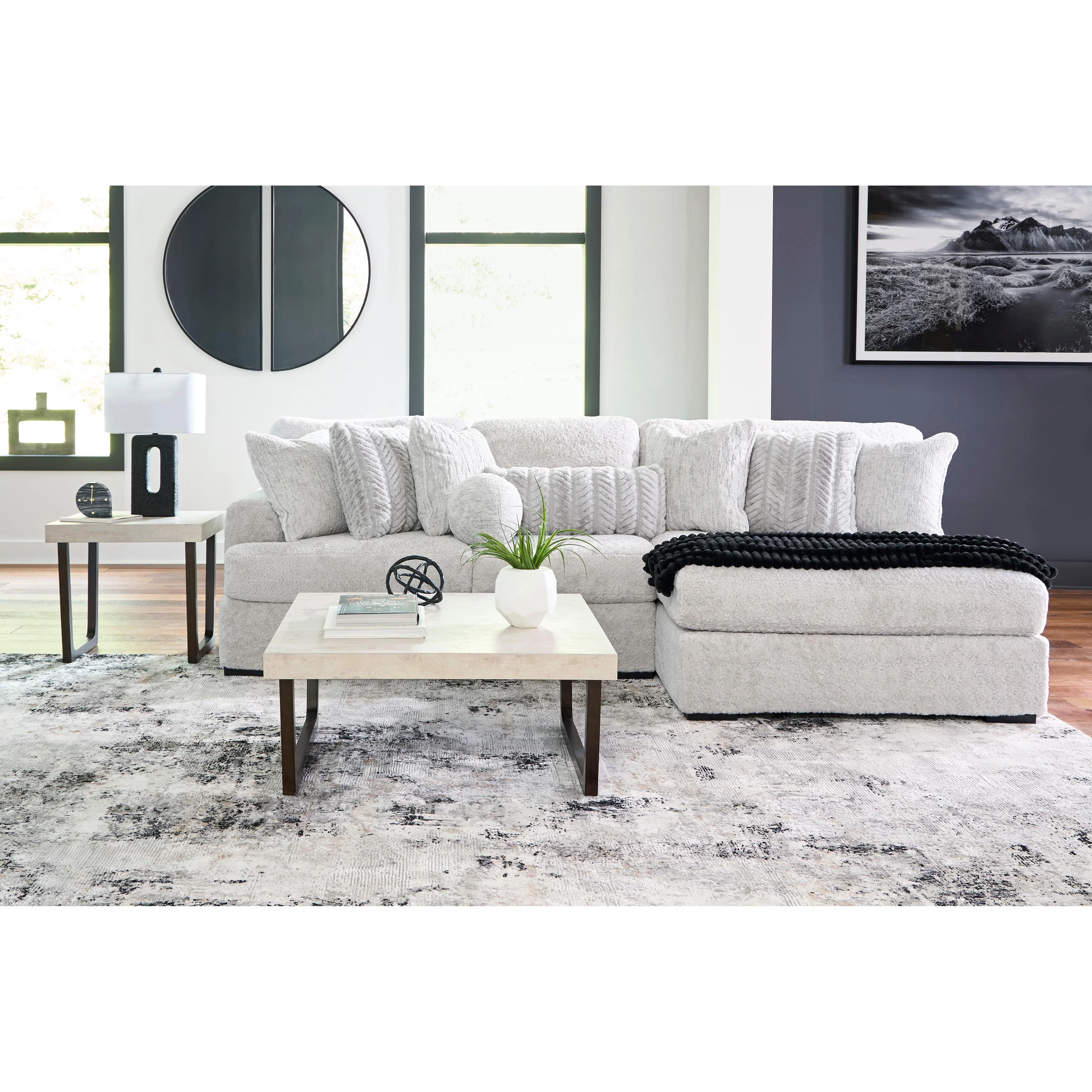 Signature Design by Ashley Cuddle Plush PC59106S1 3 pc Sectional with Chaise - Image 8