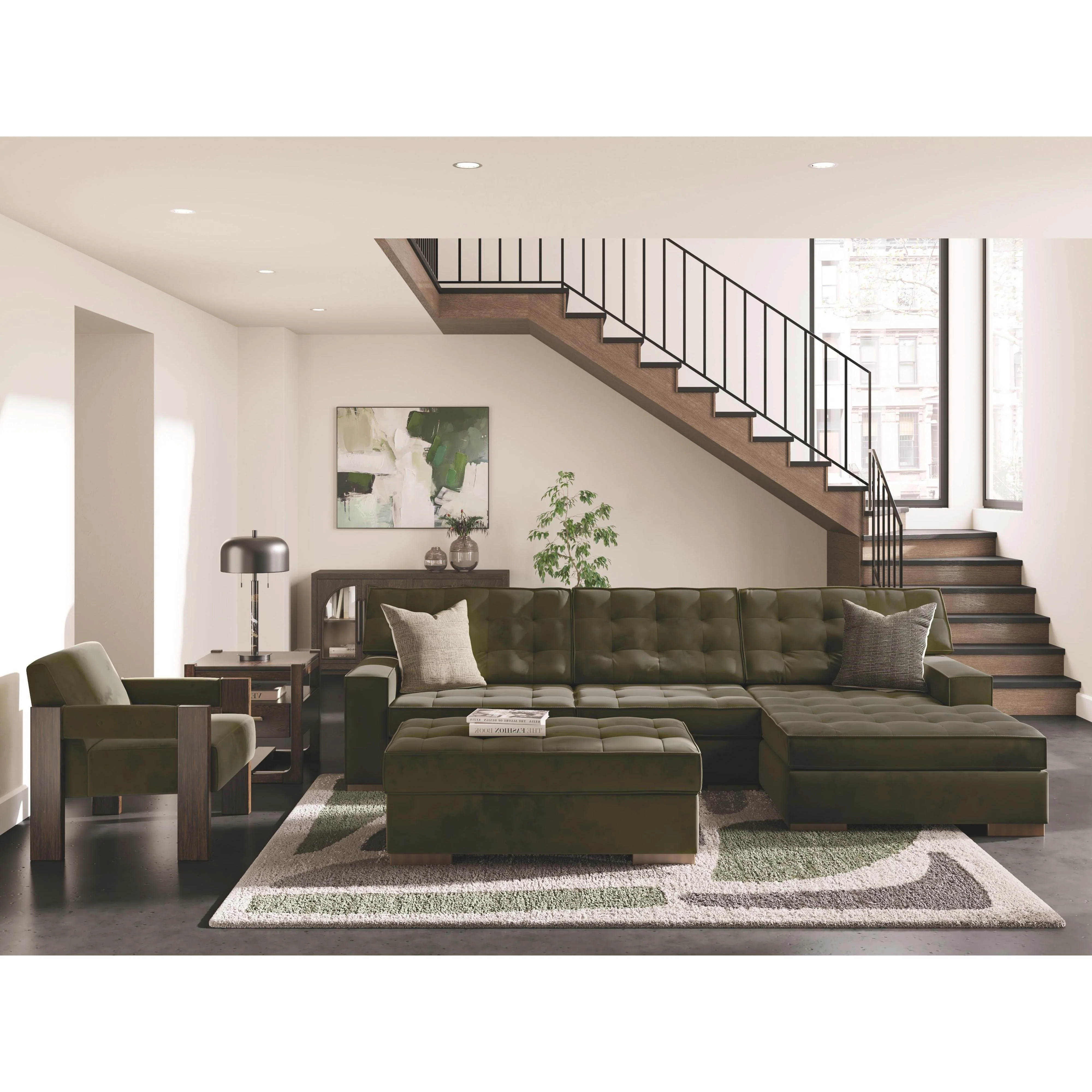 Signature Design by Ashley Caspian-Town PC61702S2 2 pc Sectional with Chaise - Image 5