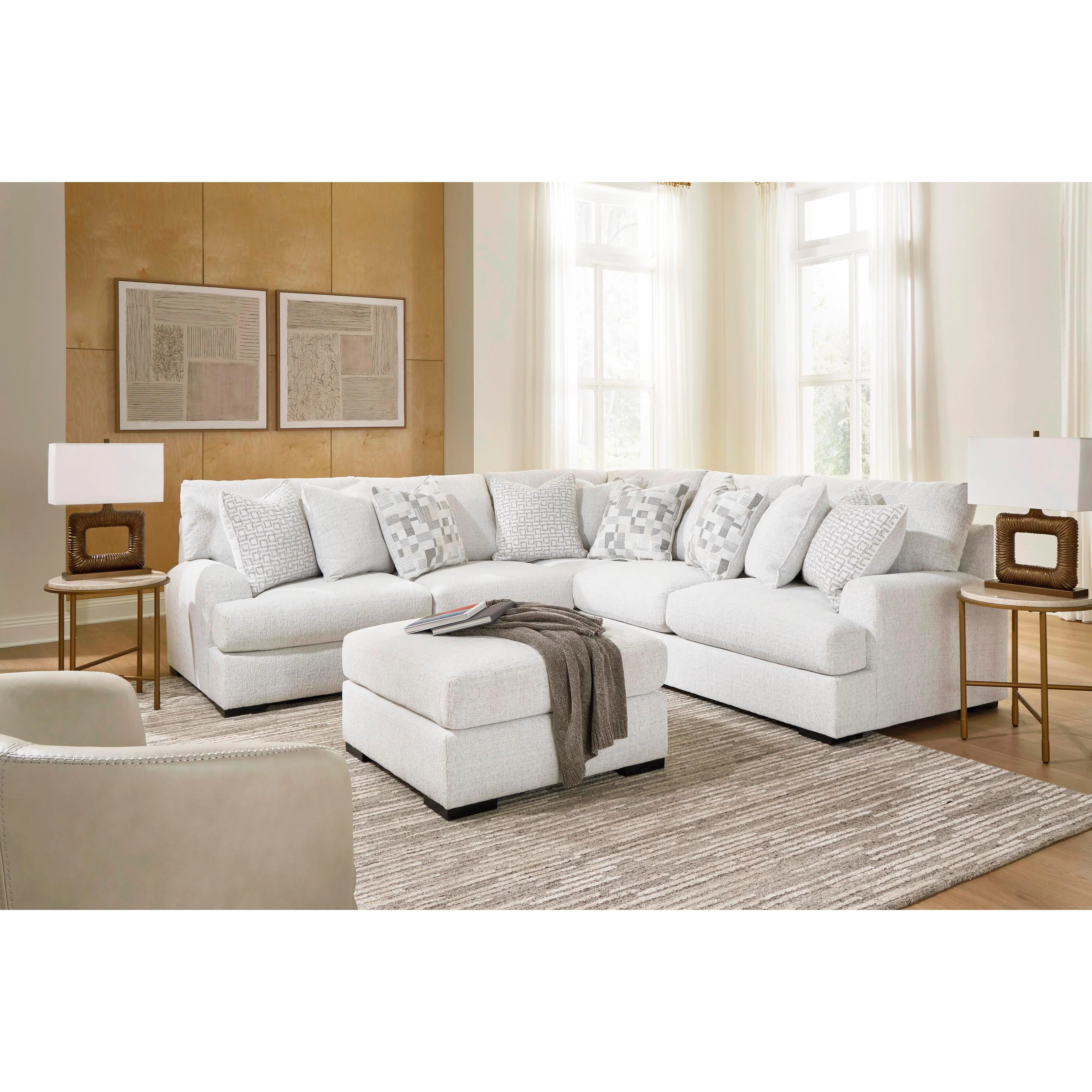 Signature Design by Ashley Misty-Lakes Fabric 3 pc Sectional PC6690655/PC6690677/PC6690656 - Image 7