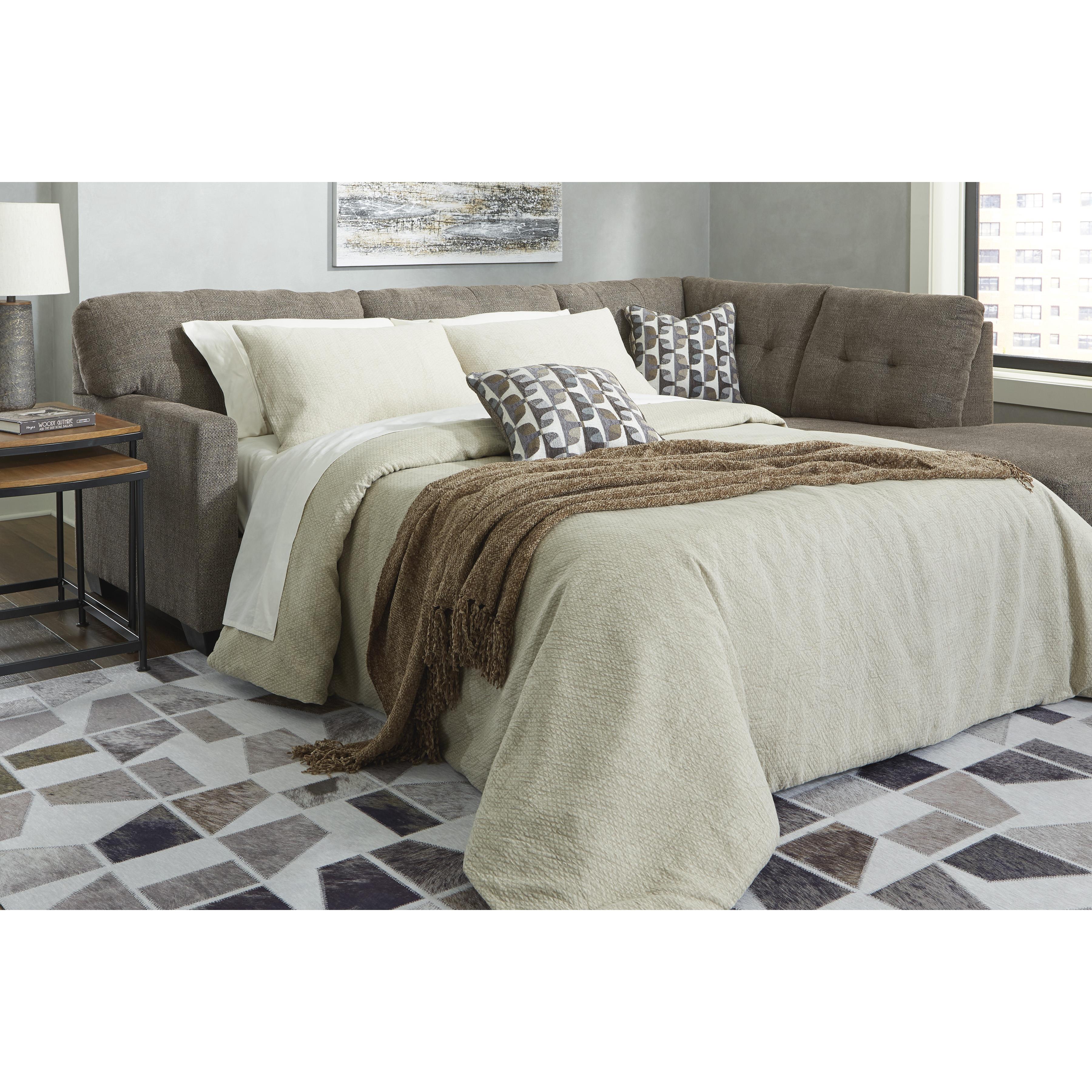 Signature Design by Ashley Mahoney 31005S4 2 pc Sleeper Sectional with Chaise - Image 4