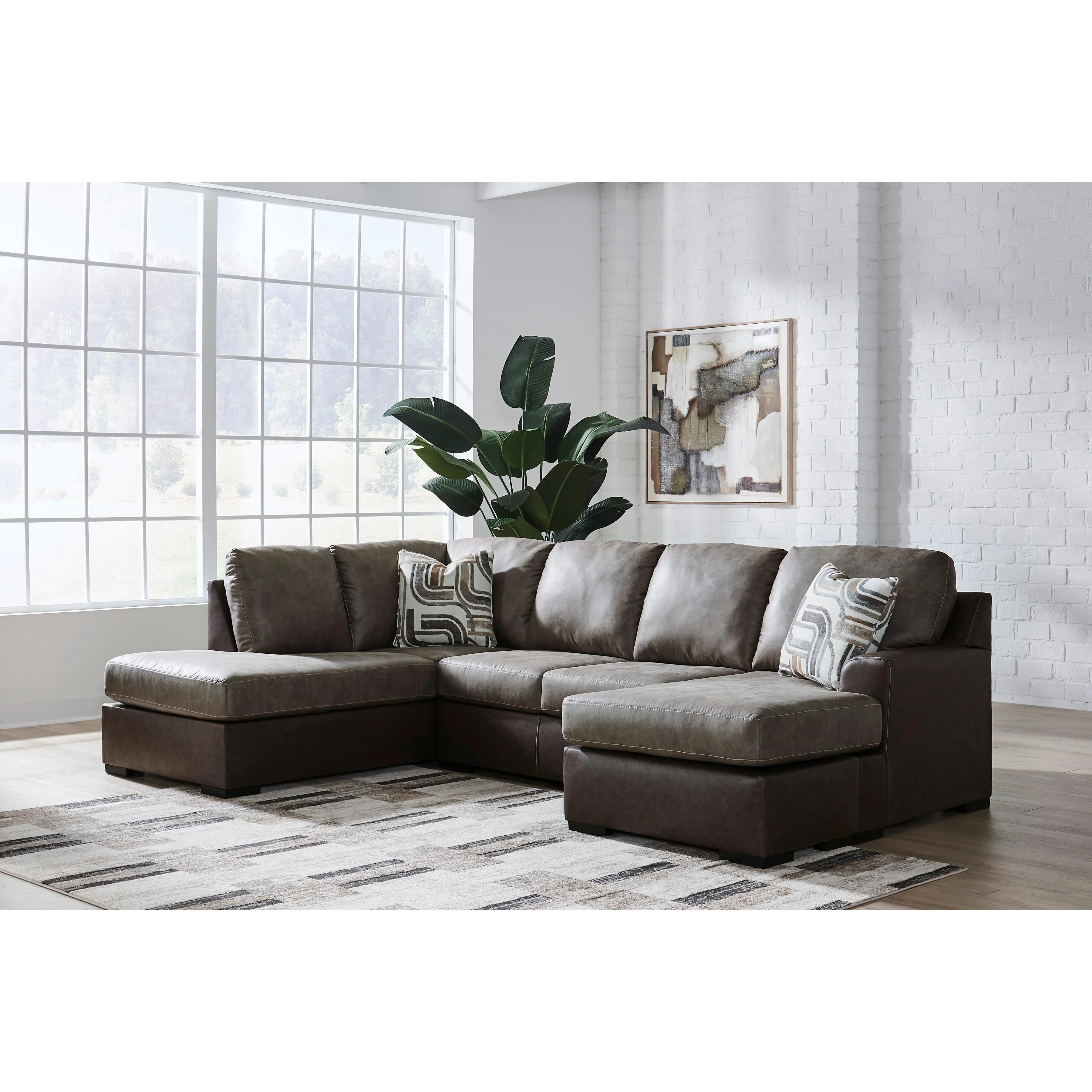 Signature Design by Ashley Castille Way PC62703S4 2 pc Sleeper Sectional with Chaise - Image 2