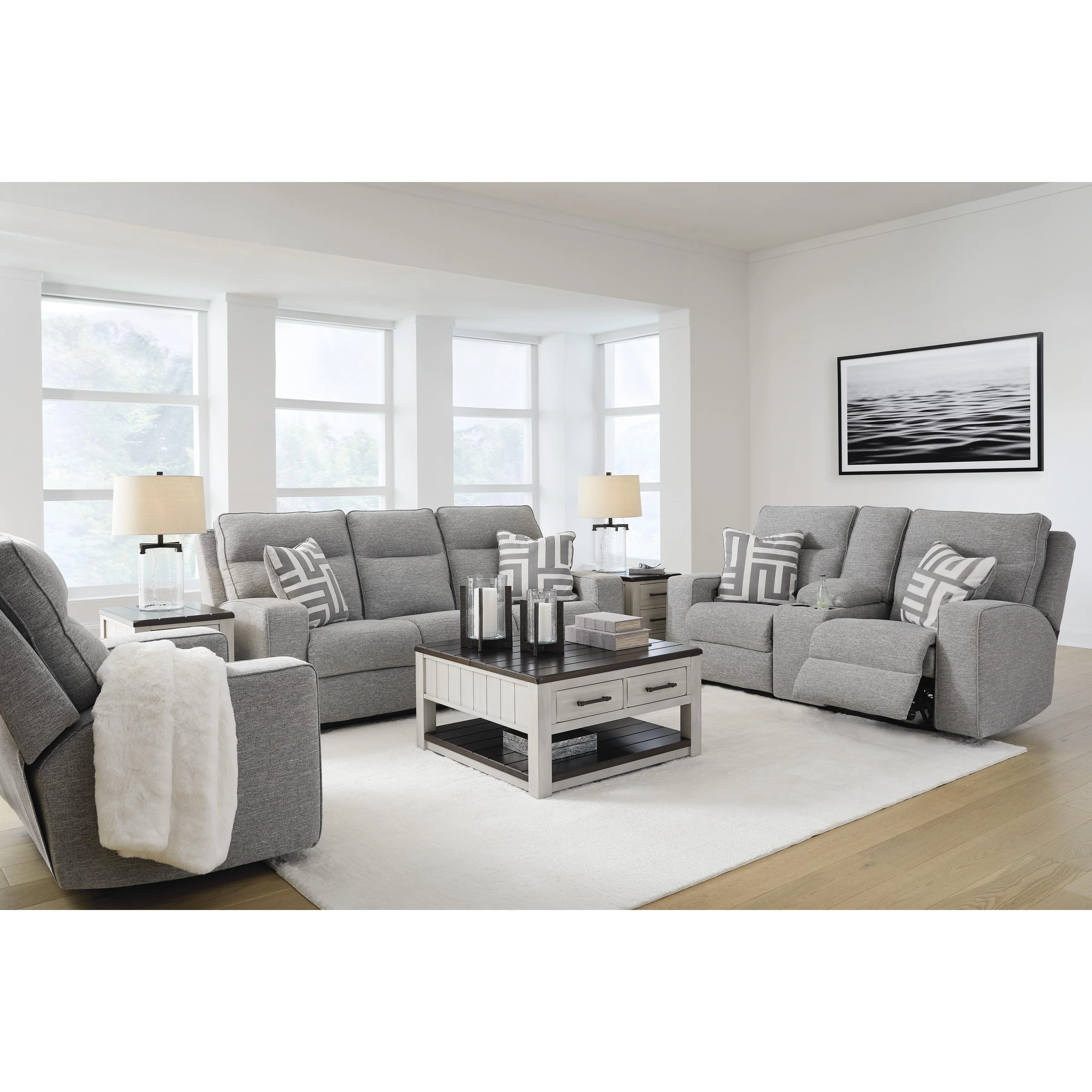 Signature Design by Ashley Biscoe 9050315 Power Reclining Sofa with Adjustable Headrest - Image 12