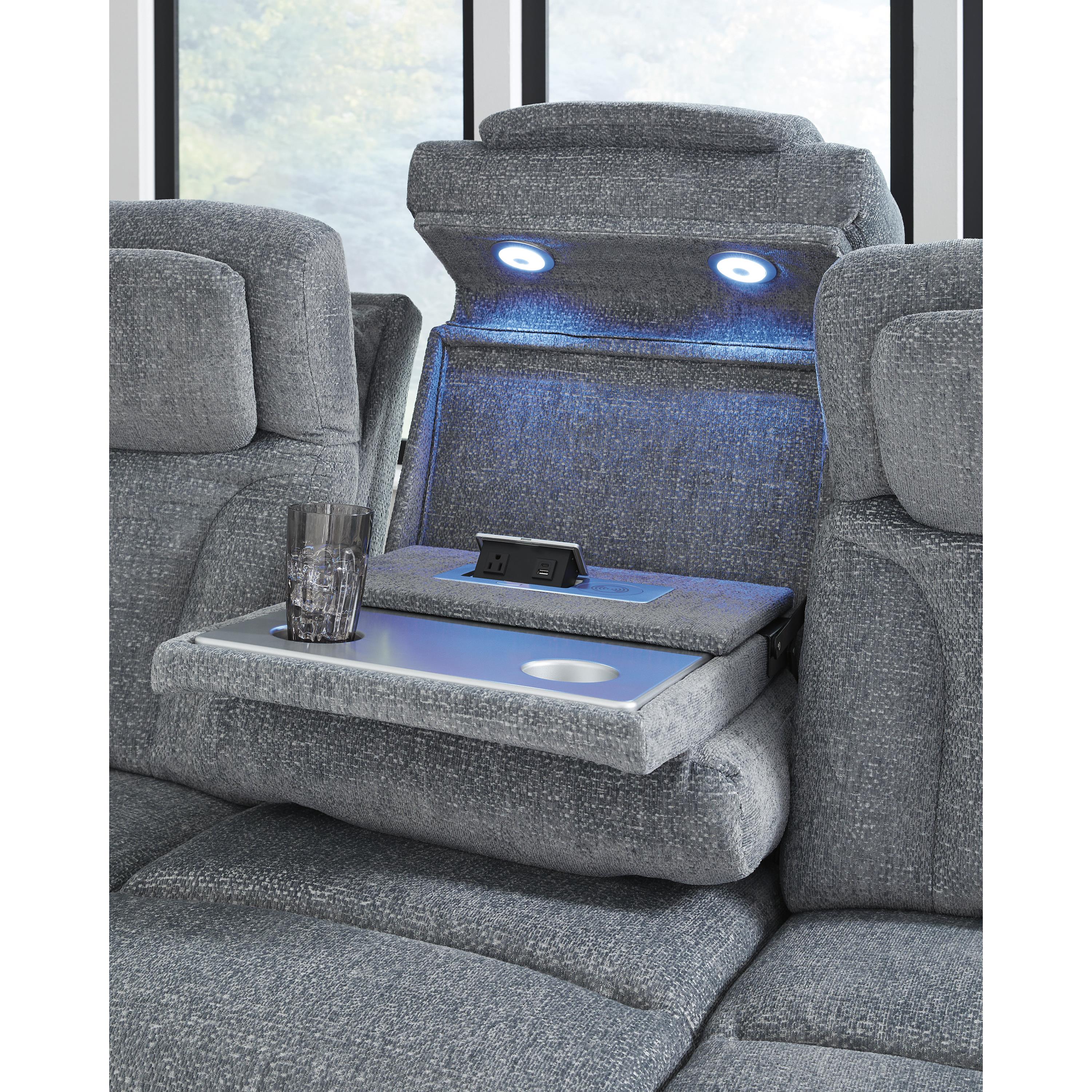 Signature Design by Ashley Studio Cave PC4980215 Power Reclining Sofa with Adjustable Headrest - Image 8