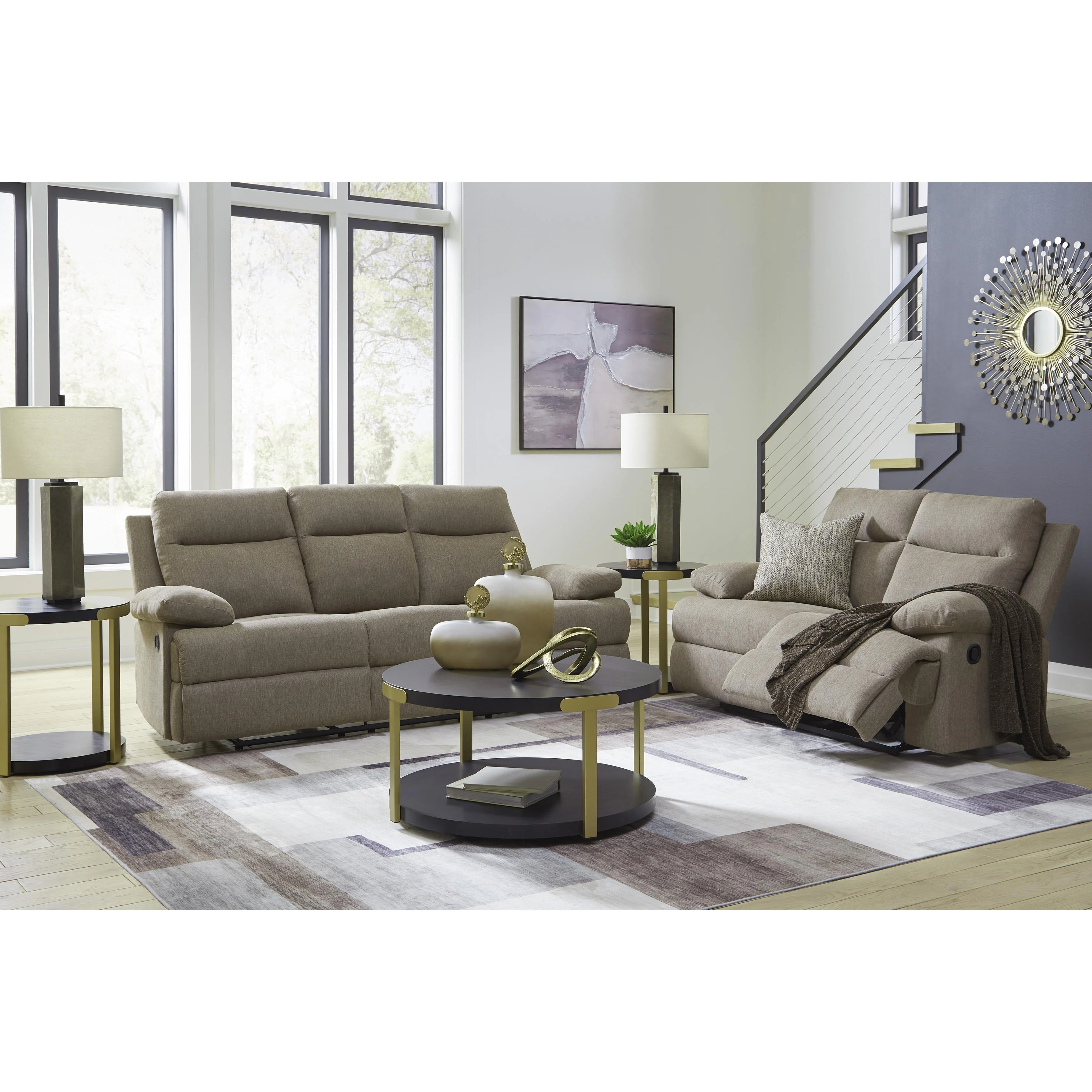 Signature Design by Ashley Side-Swipe PC9140589 Reclining Sofa with Drop Down Table - Image 18