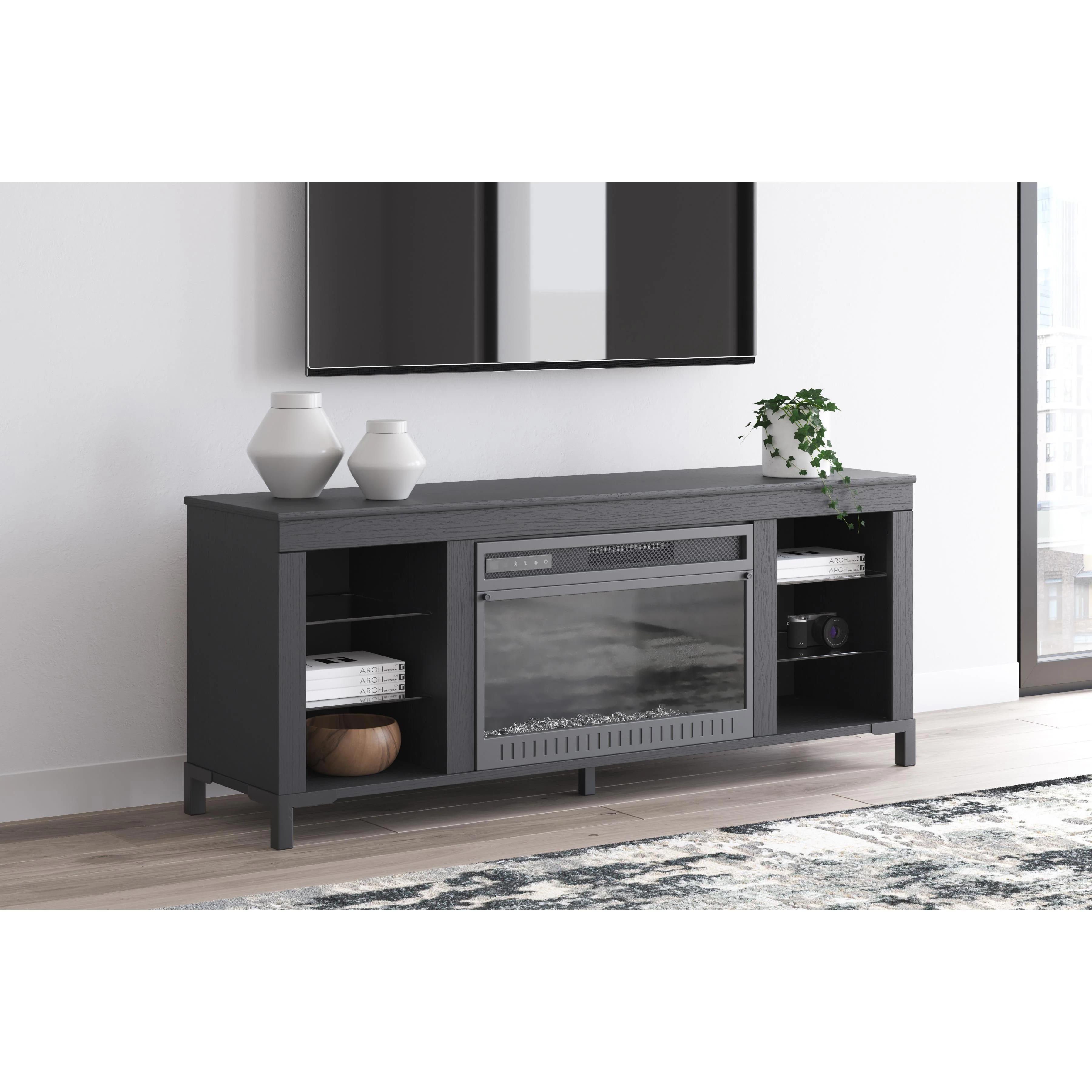 Signature Design by Ashley Cayberry W2721-168 TV Stand with Fireplace - Image 9