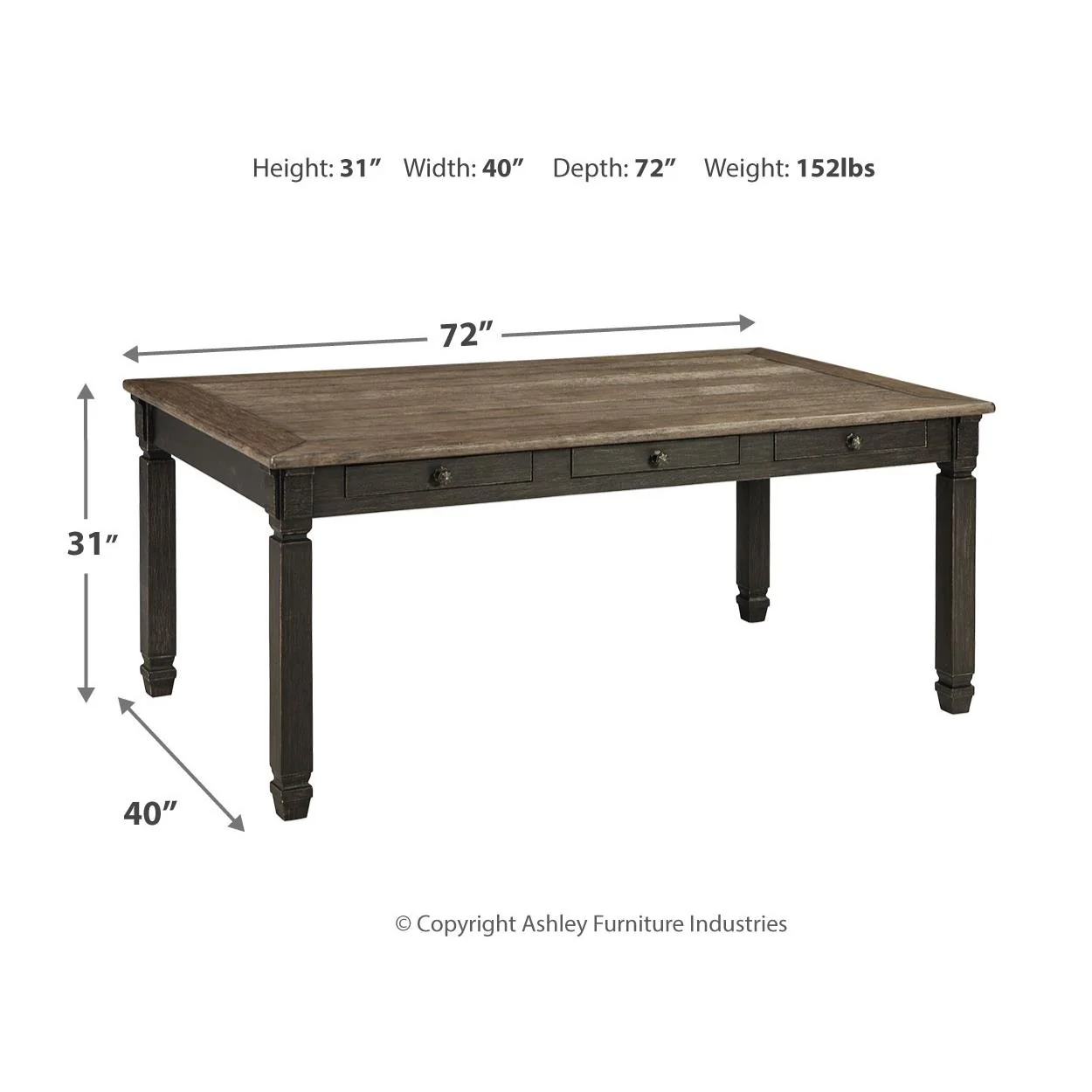 Signature Design by Ashley Tyler Creek D736D12 5 pc Dining Set - Image 7