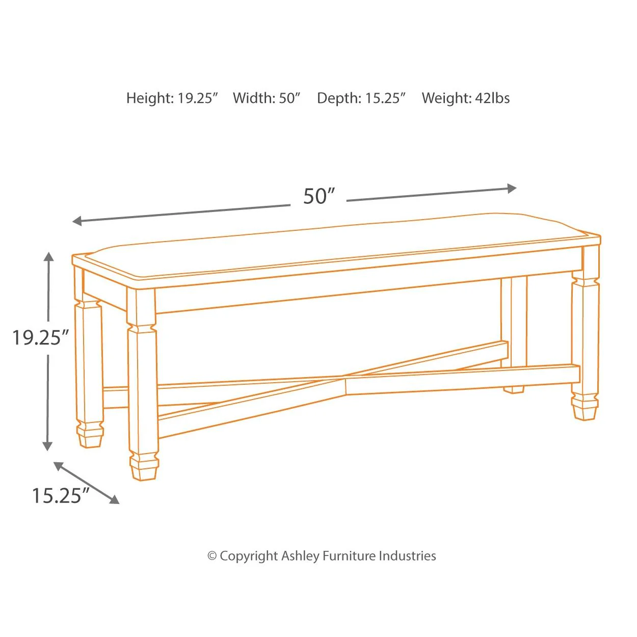 Signature Design by Ashley Tyler Creek D736D2 6 pc Dining Set - Image 15