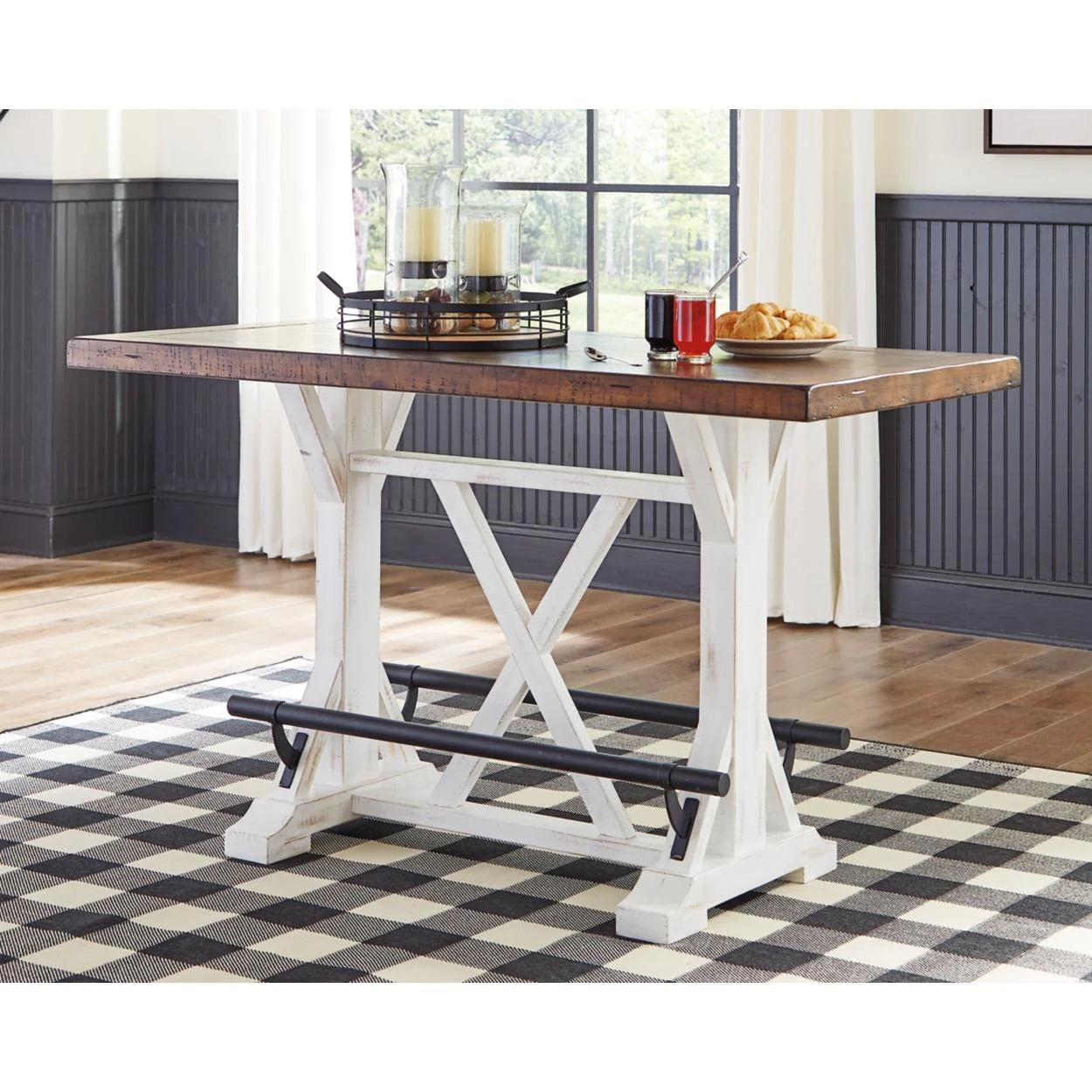 Signature Design by Ashley Valebeck D546D4 5 pc Counter Height Dining Set - Image 5
