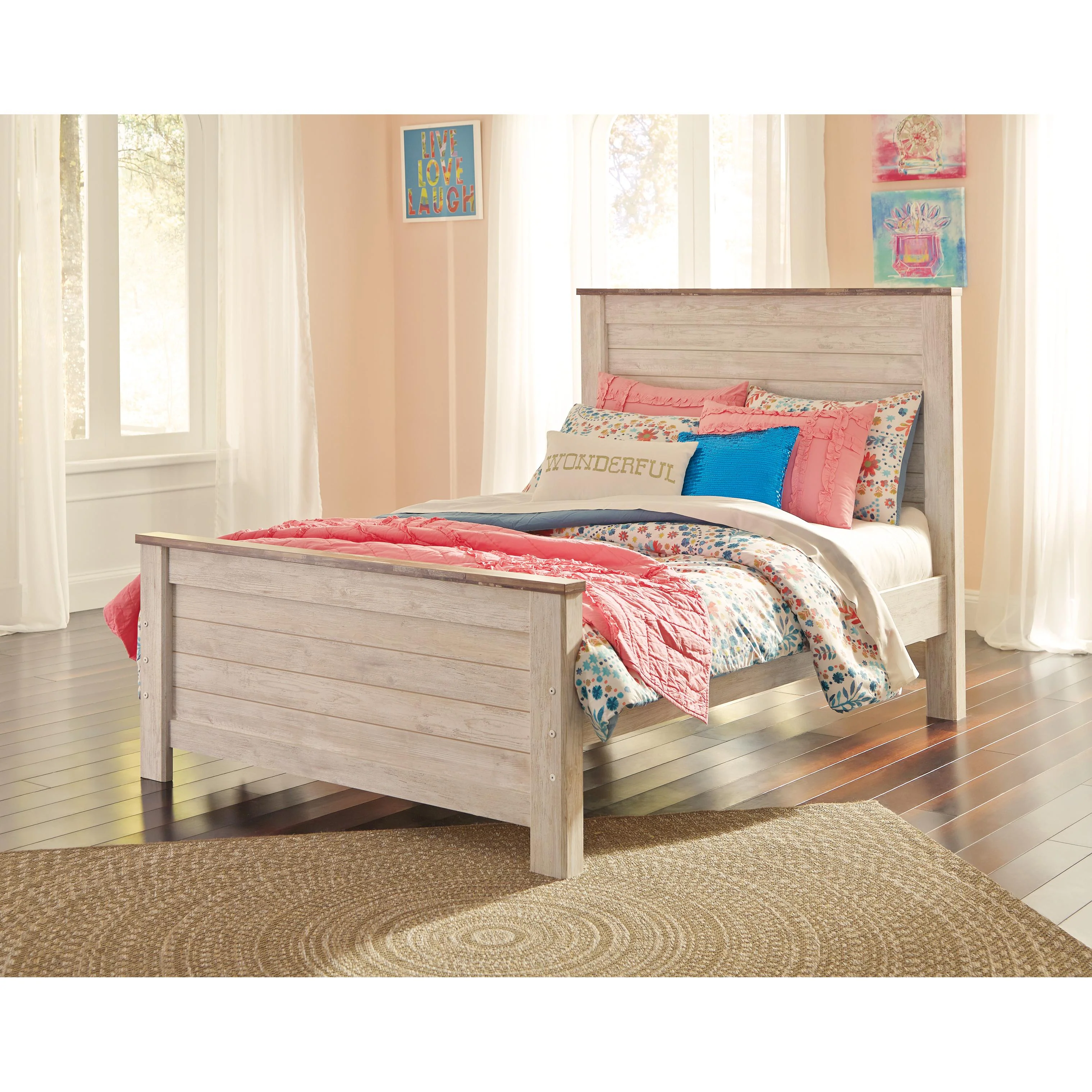 Signature Design by Ashley Willowton B267 7 pc Full Panel Bedroom Set - Image 2