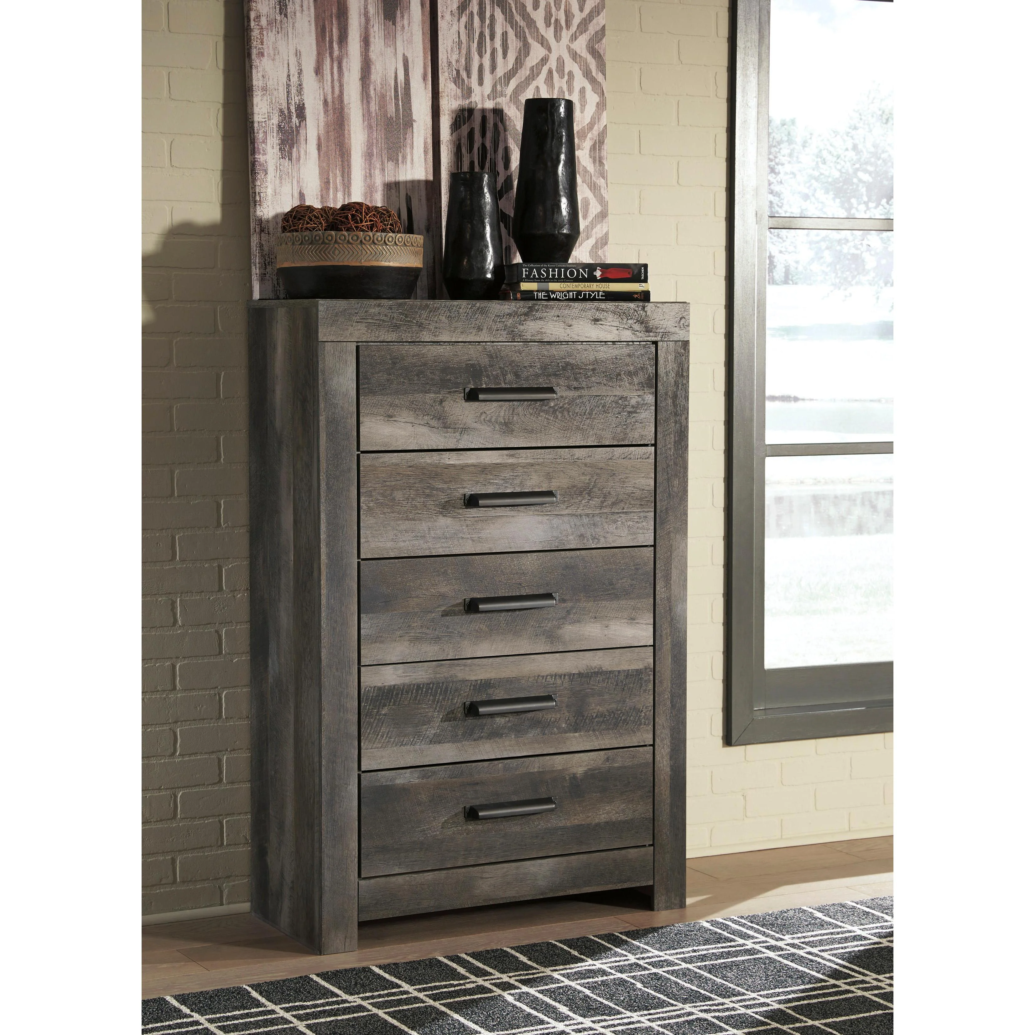 Signature Design by Ashley Wynnlow B440 8 pc King Poster Bedroom Set - Image 4