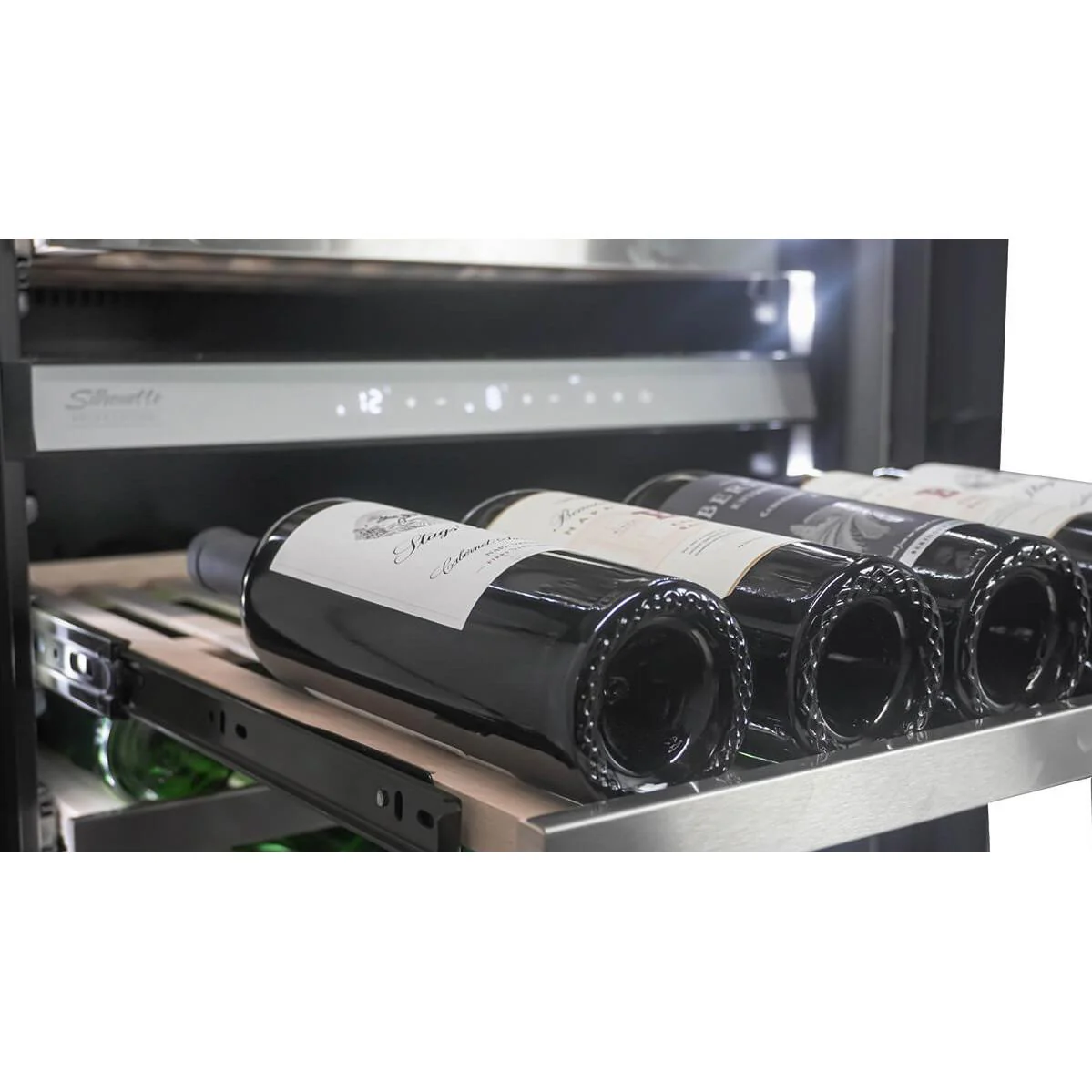 Silhouette 129-Bottle Professional Series Wine Cellar with Two Zones SPRWC140D1SS - Image 6