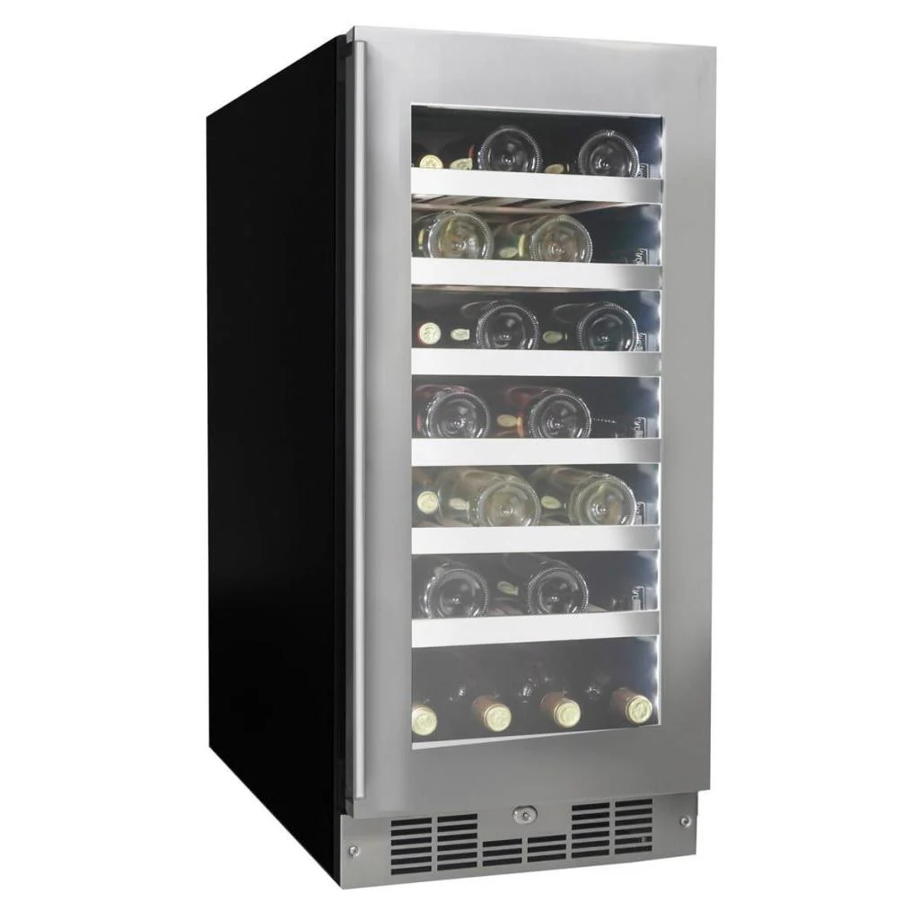 Silhouette 28-Bottle Pro Series Wine Cellar with LED Lighting SPRWC031D1SS - Image 4