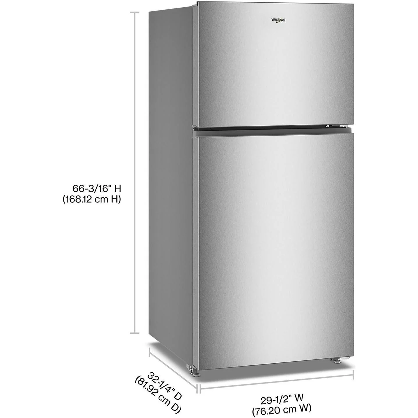 Whirlpool 29.5-inch, 19 Cu. Ft. Top Freezer Refrigerator with Total Coverage Cooling WRTX5419SZ - Image 16