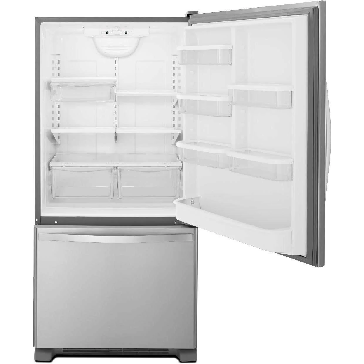 Whirlpool 30-inch, 18.6 cu. ft. Bottom Freezer Refrigerator WRB329RFBM - Image 2