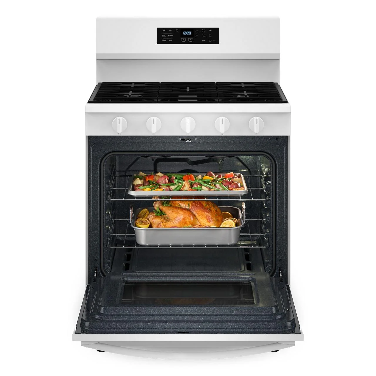 Whirlpool 30-inch Freestanding Gas Range with Air Fry Technology WFGS5030RW - Image 2