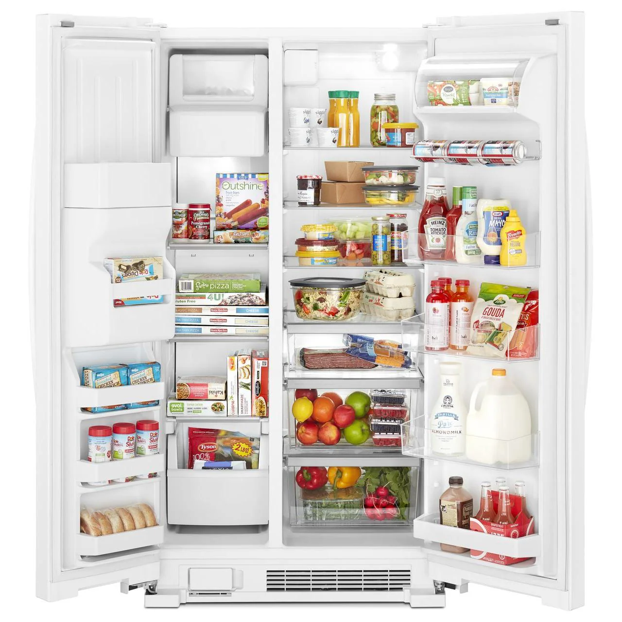 Whirlpool 33-inch, 21.4 cu. ft. Side-By-Side Refrigerator WRS321SDHW - Image 3