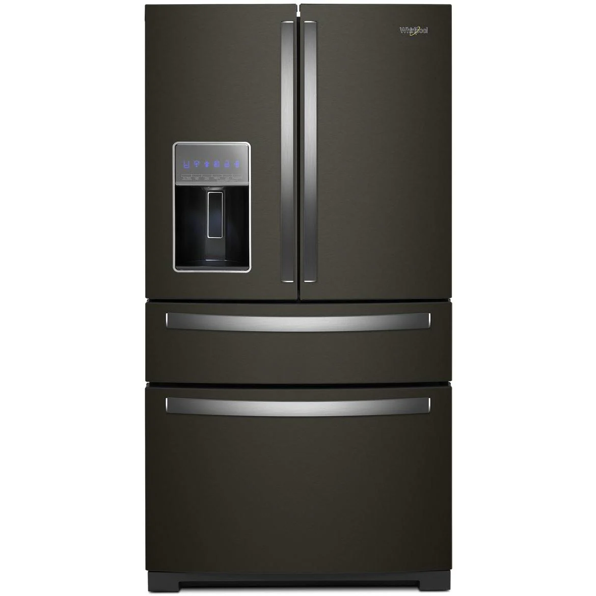 Whirlpool 36-inch, 26.2 cu. ft. French 4-Door Refrigerator with External Water and Ice Dispensing System WRMF7736PV