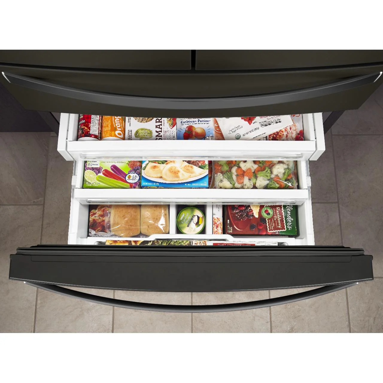 Whirlpool 36-inch, 26.2 cu. ft. French 4-Door Refrigerator with External Water and Ice Dispensing System WRMF7736PV - Image 7