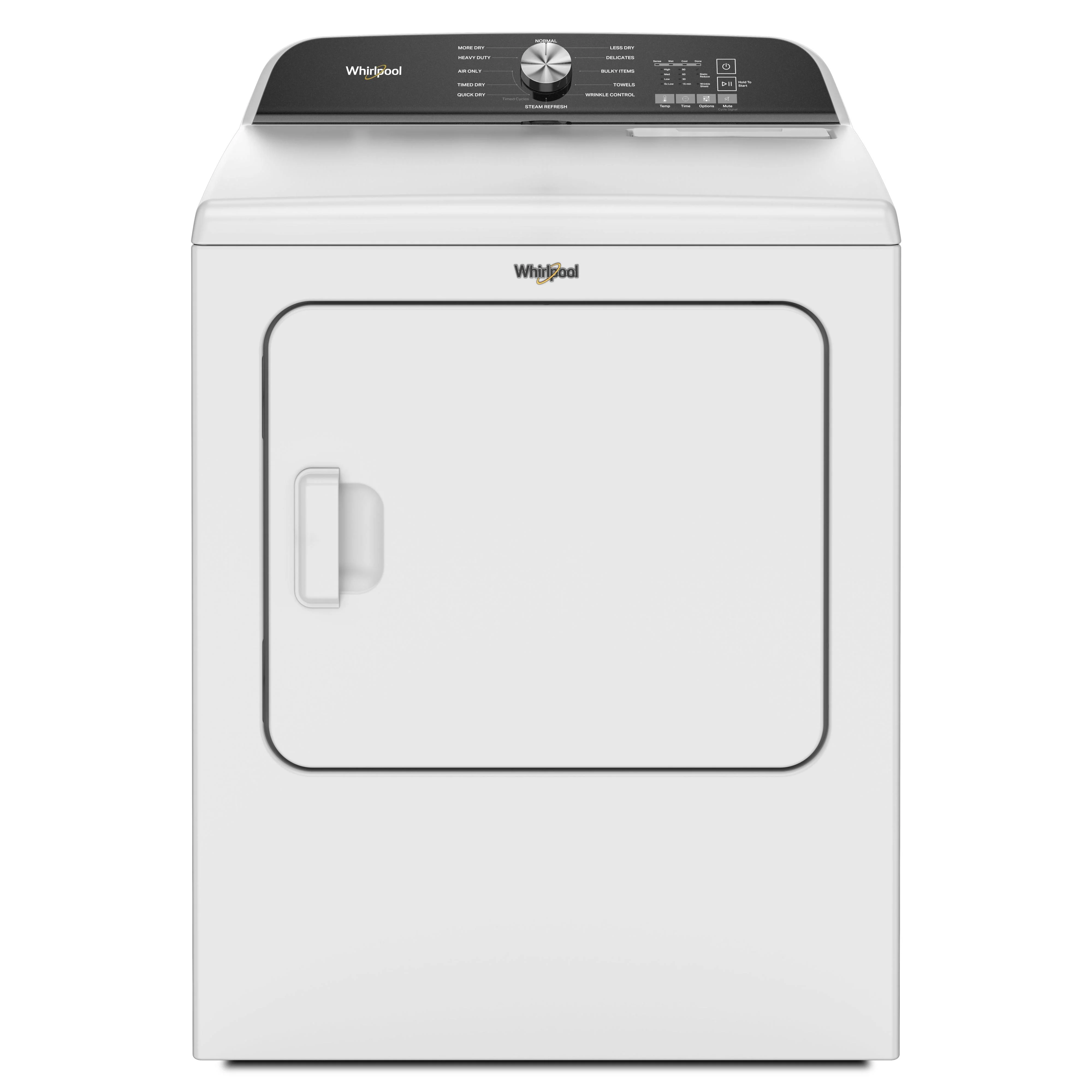 Whirlpool 7.0 cu.ft Gas Dryer with SteamFresh® Cycle WGD6150PW
