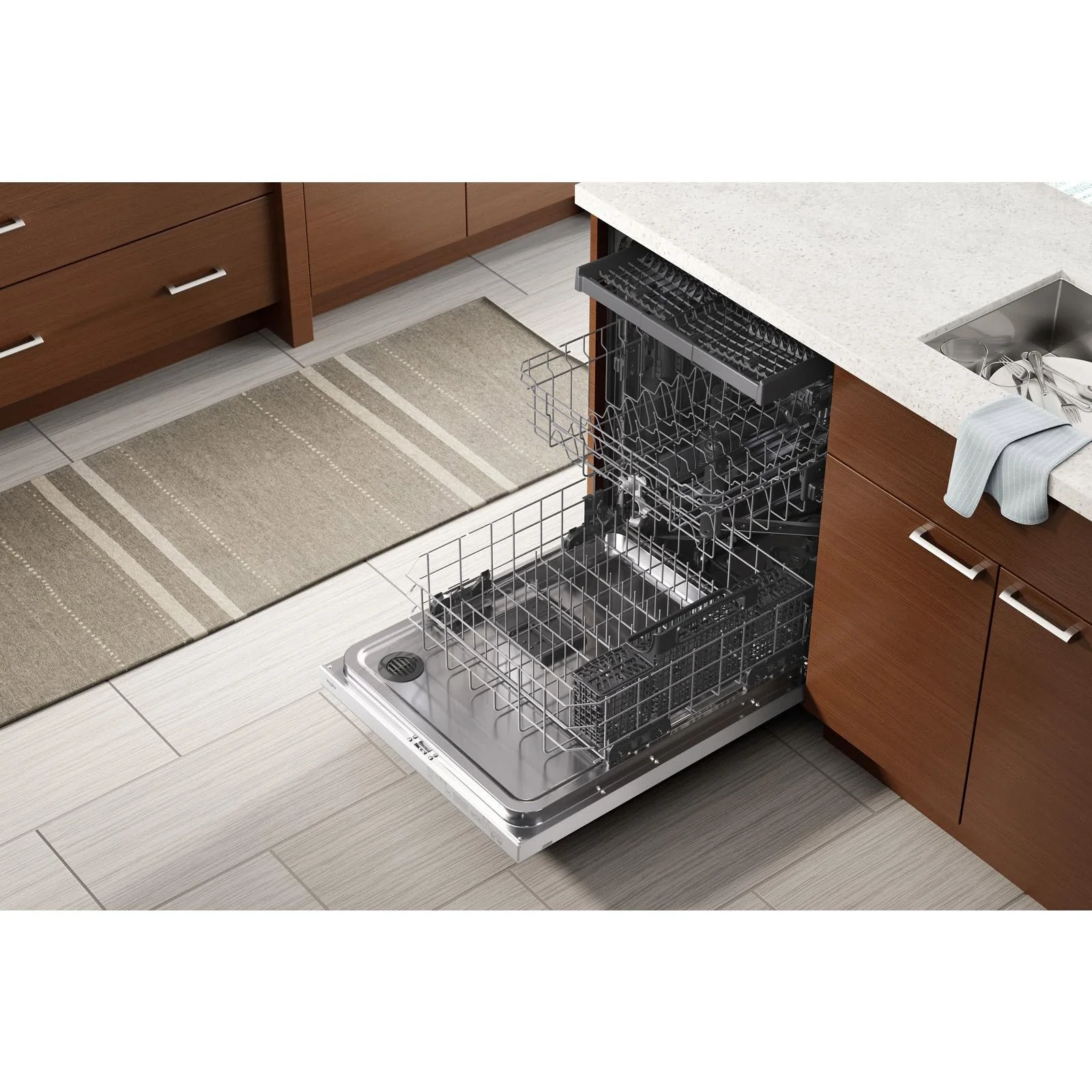 Whirlpool Built-in Dishwasher with Sani Rinse Option WDT750SAKW - Image 6