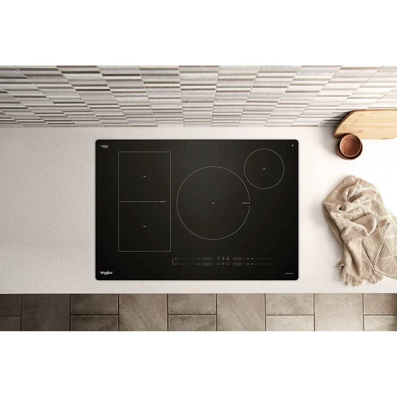 Whirlpool 30-inch Intelligent Built-in Induction Cooktop with Temp Cook™ Technology WCIT7530SB - Image 2