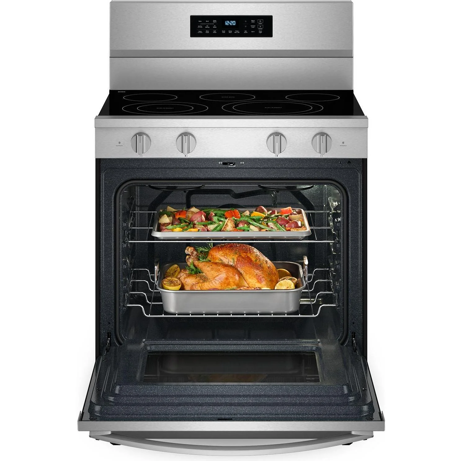 Whirlpool 30-inch Freestanding Electric Range with Air Cooking Technology YWFES7030SZ - Image 3