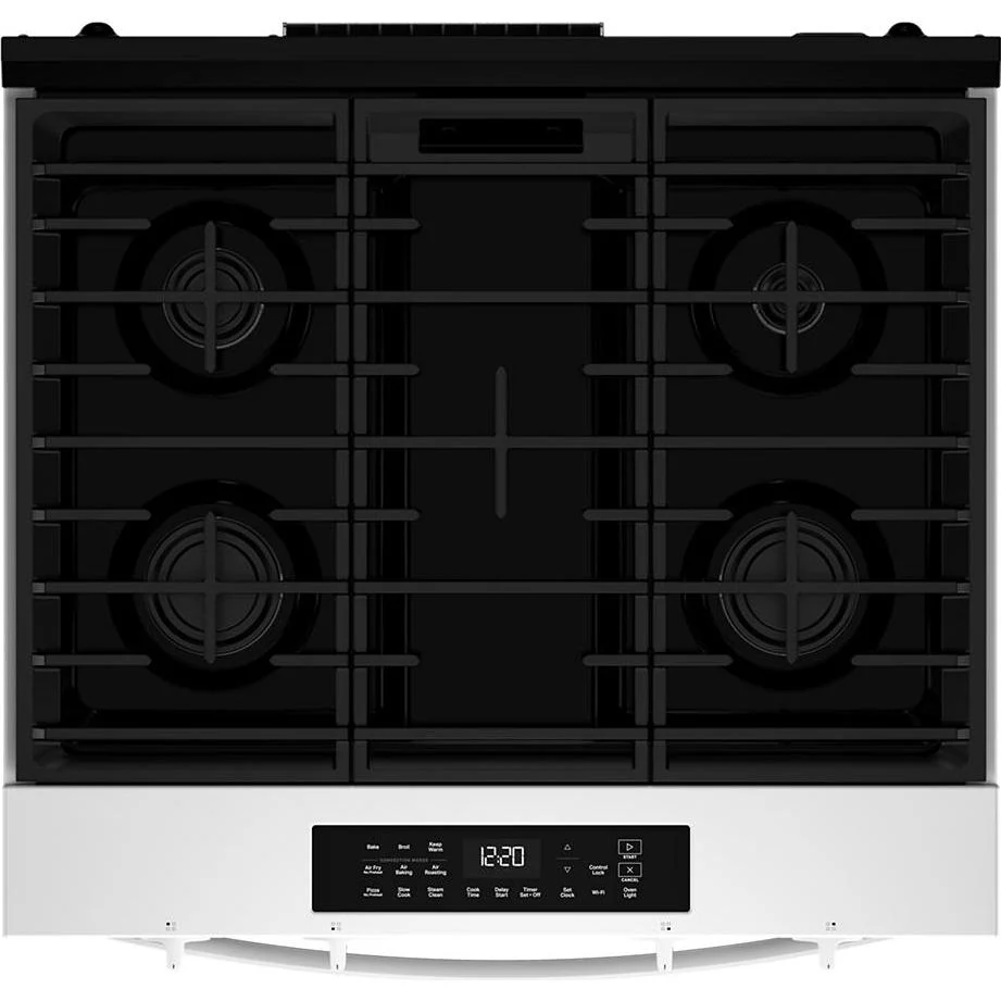 Whirlpool 30-inch Slide-in Gas Range with Air Cooking Technology WSGS4530TW - Image 3