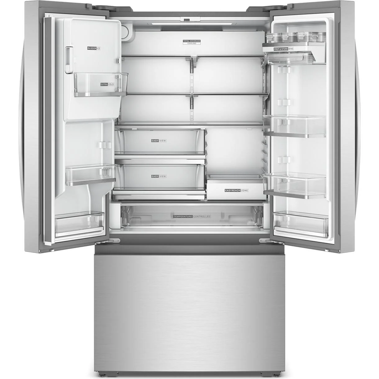 Whirlpool 36-inch, 22 cu. ft. French 3-Door Refrigerator with Water and Ice Dispensing System WRFC7036RZ - Image 2
