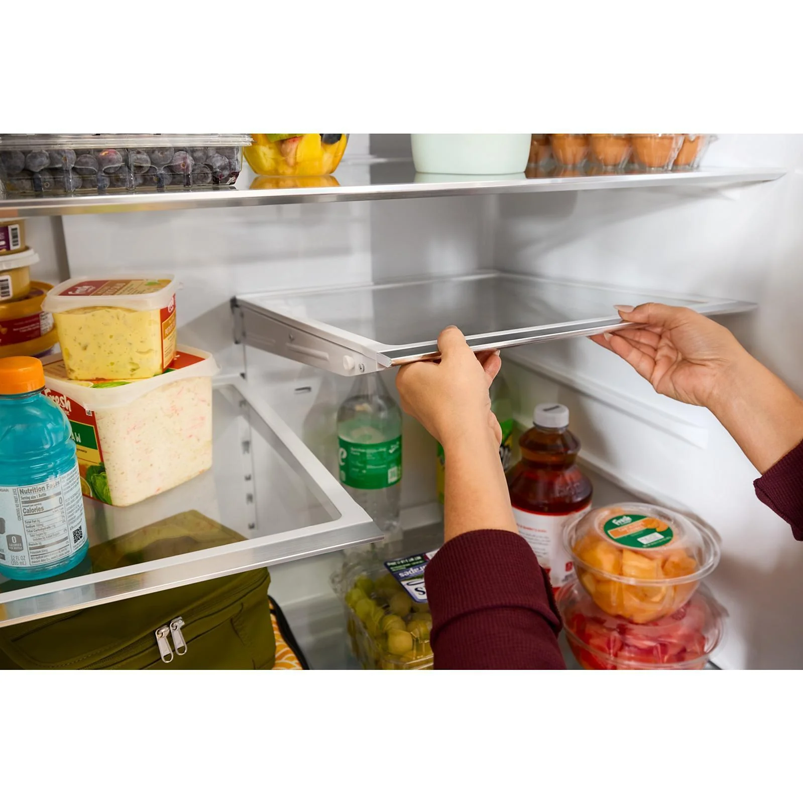 Whirlpool 36-inch, 31 cu. ft. Freestanding French 3- Door Refrigerator with Internal Water Dispenser WRFF3336SZ - Image 10